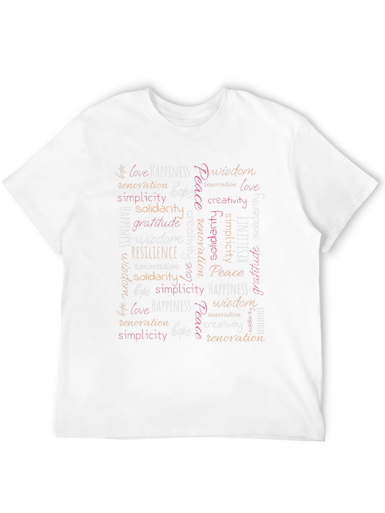 Inspirational Word Art Graphic T-Shirt
