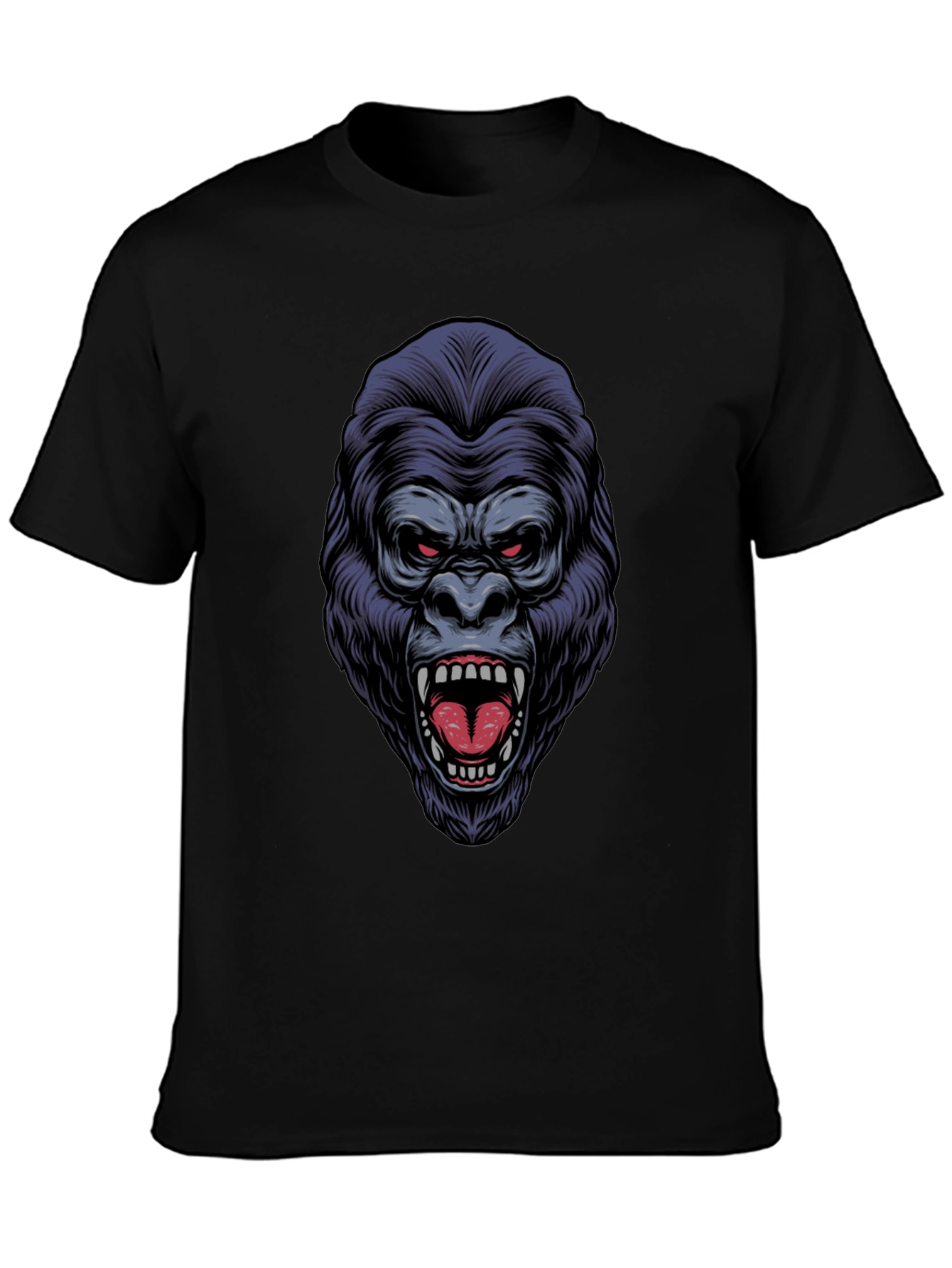 Fierce Gorilla Graphic T-Shirt - Bold Animal Print