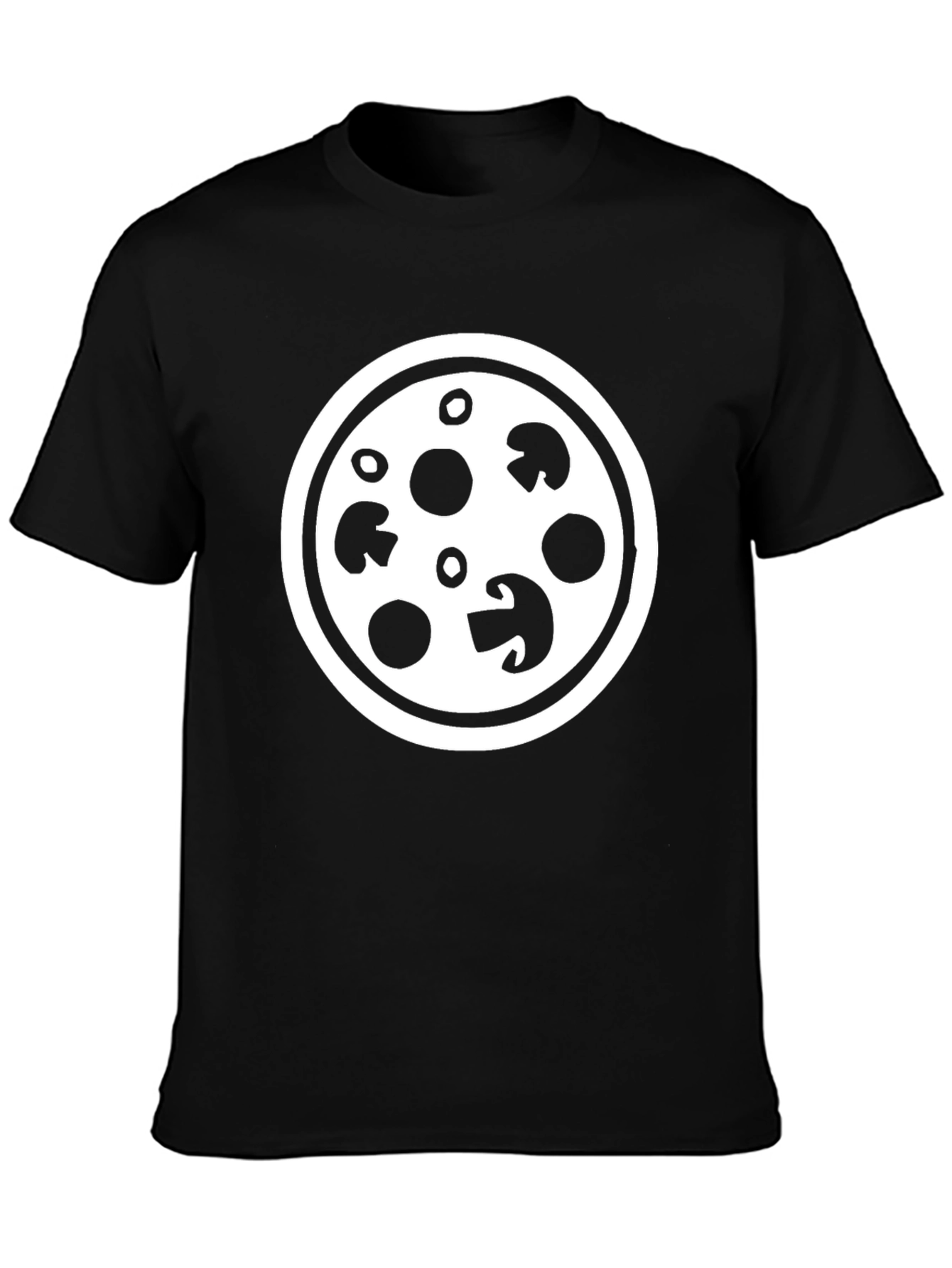 Pizza Graphic Black T-Shirt