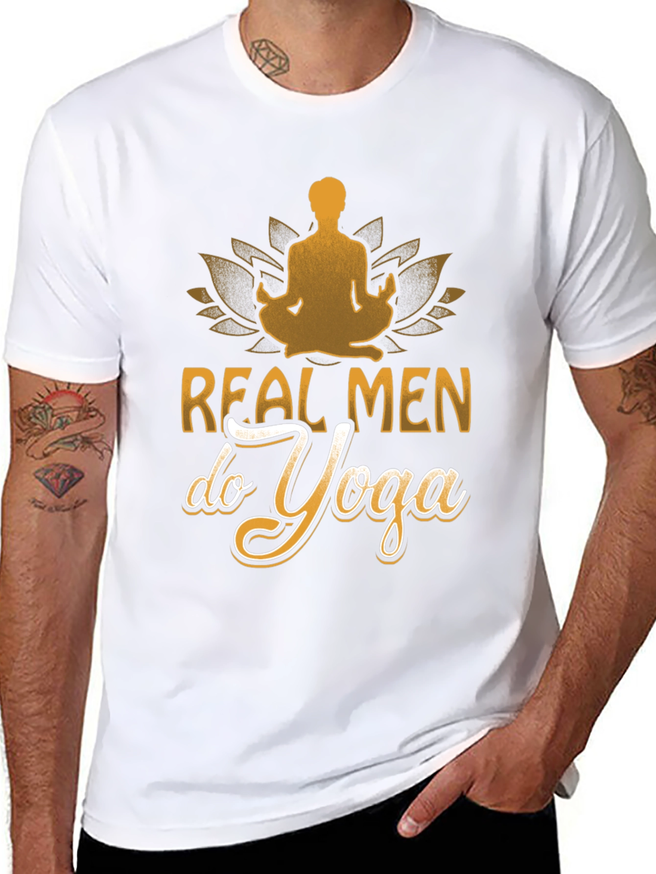 Real Men Do Yoga Graphic T-Shirt