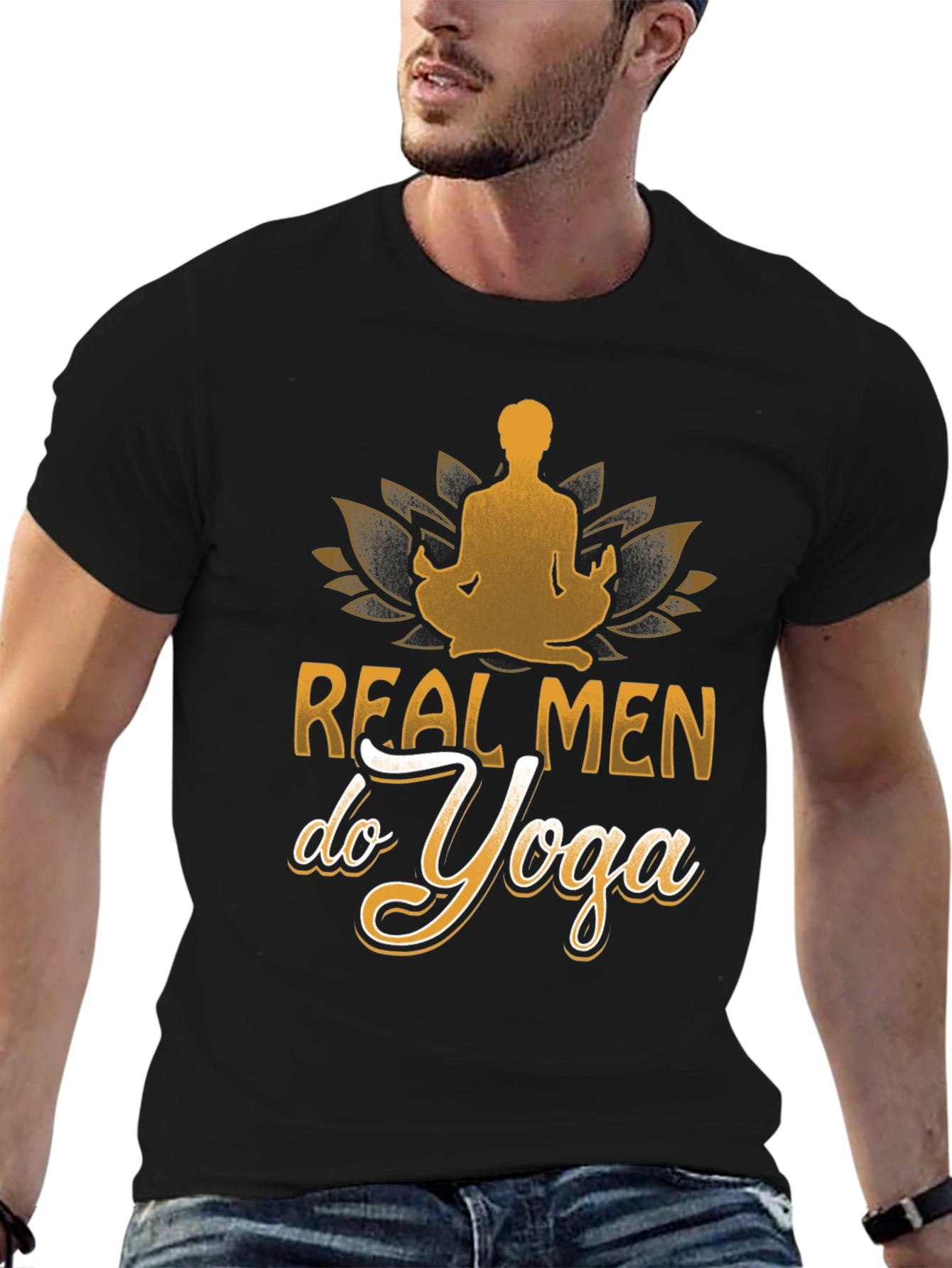 Real Men Do Yoga Graphic T-Shirt