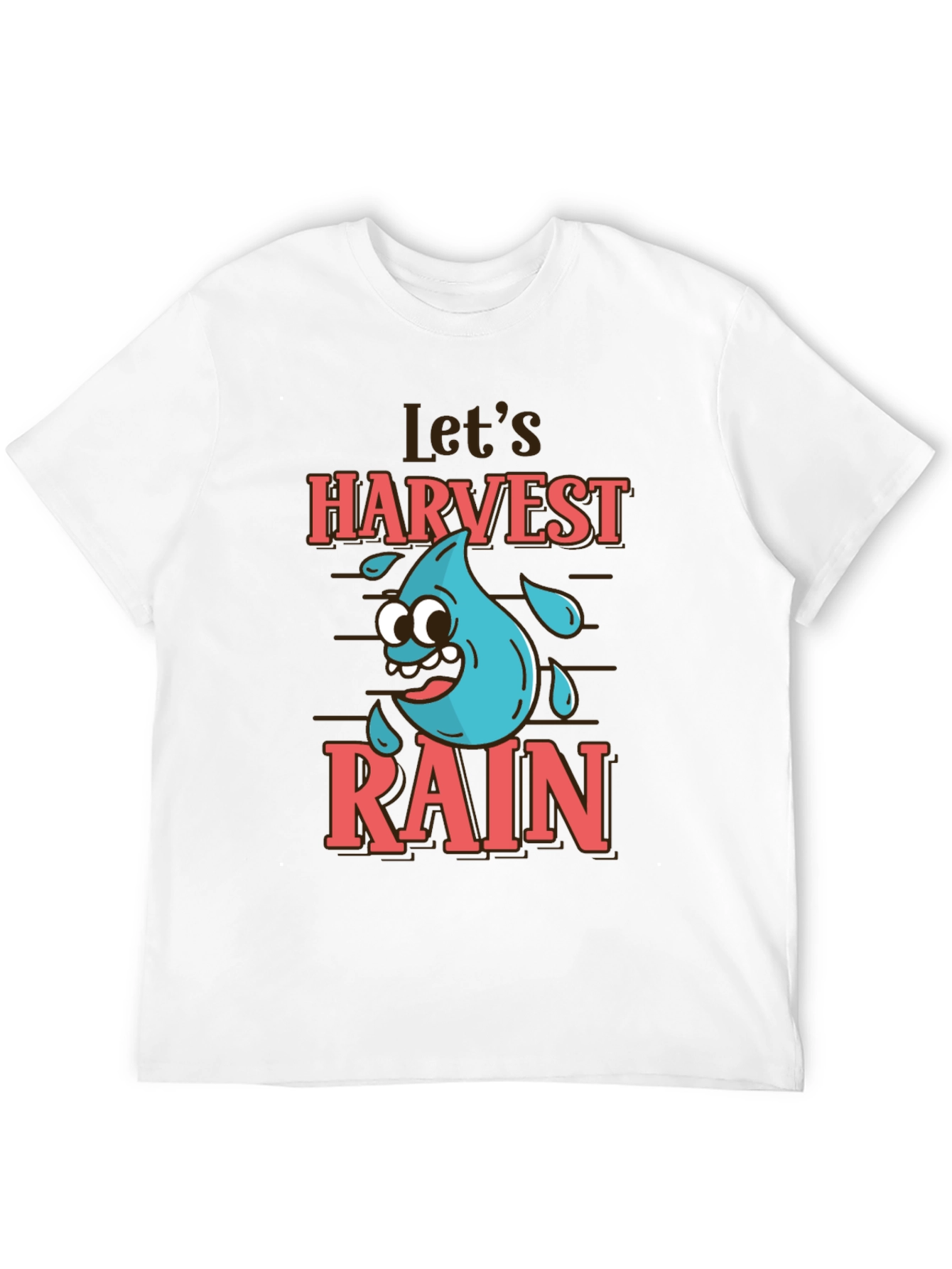 Lets Harvest Rain Black Graphic Tee