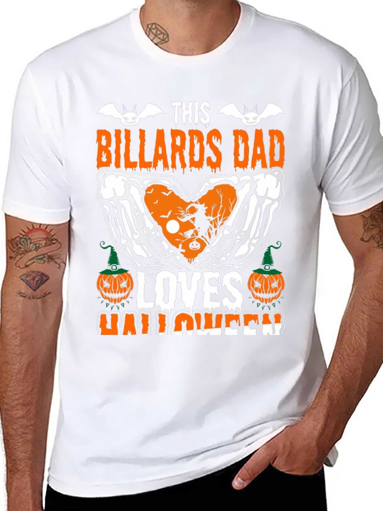 Billiards Dad Halloween T-Shirt
