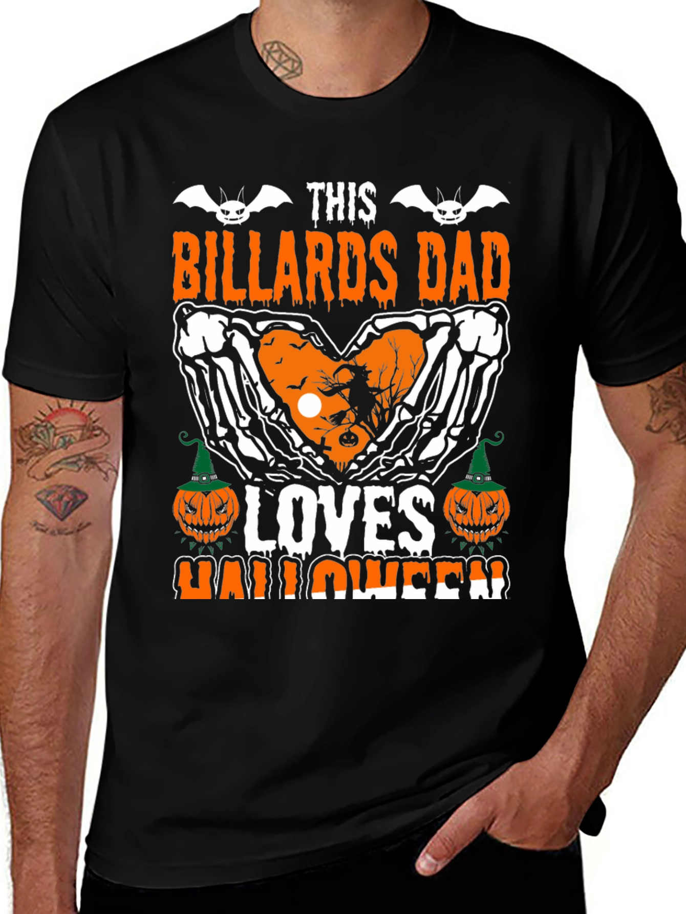 Billiards Dad Halloween T-Shirt
