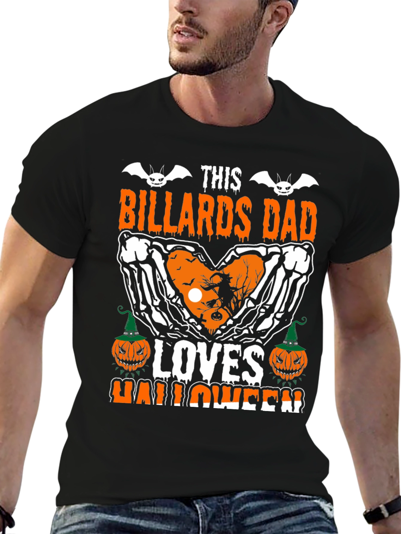 Billiards Dad Halloween T-Shirt