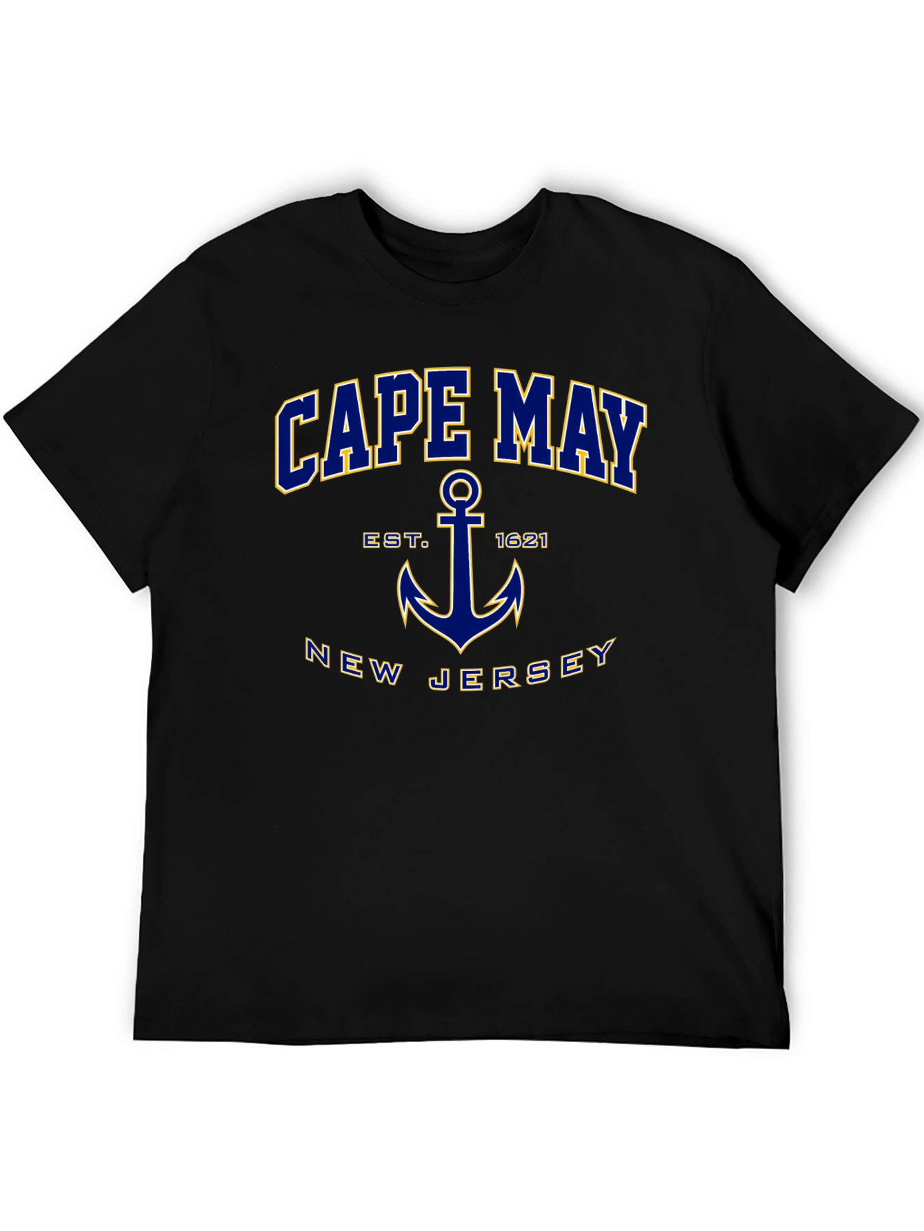 Cape May New Jersey Anchor Graphic T-Shirt