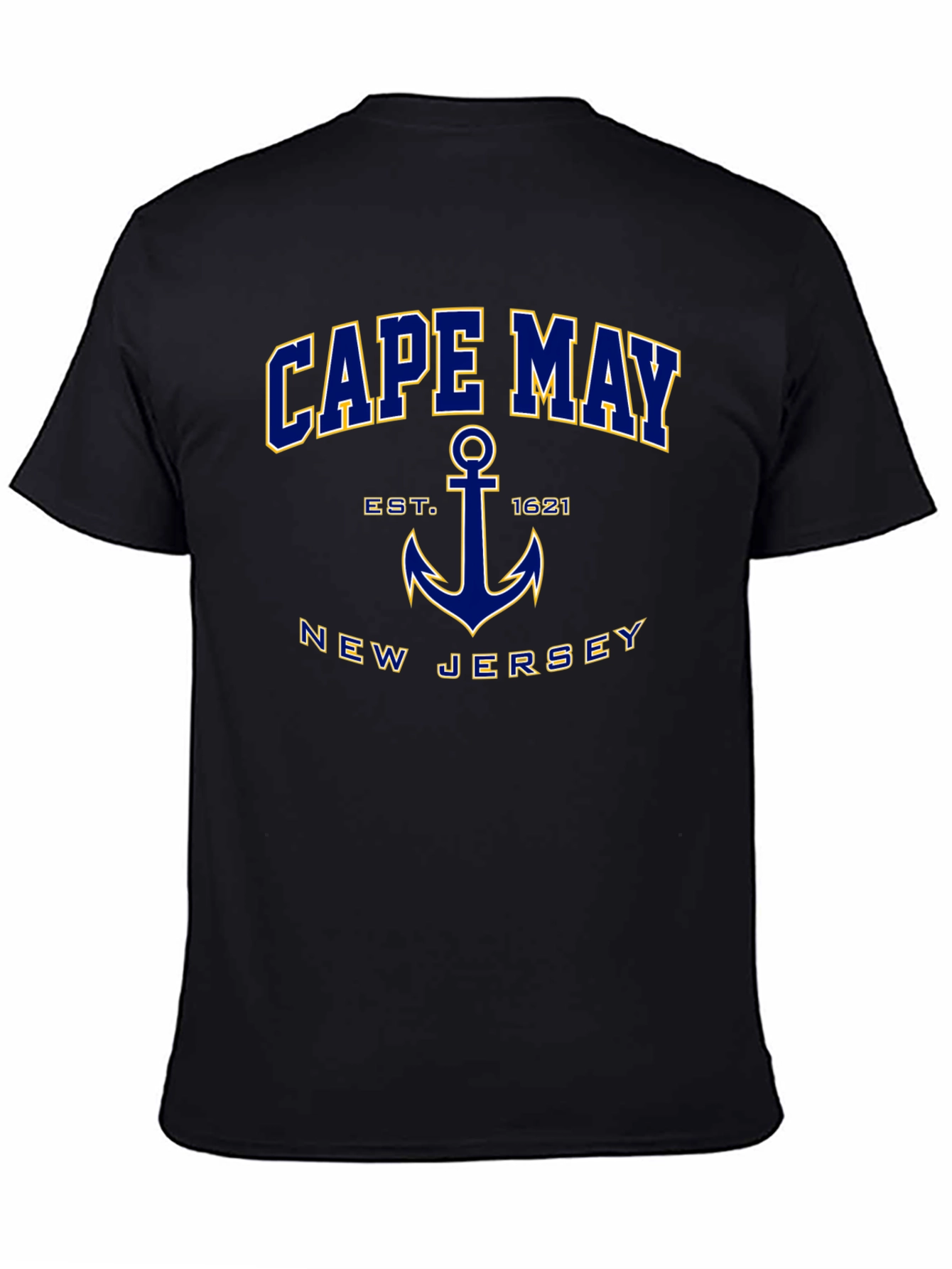 Cape May New Jersey Anchor Graphic T-Shirt