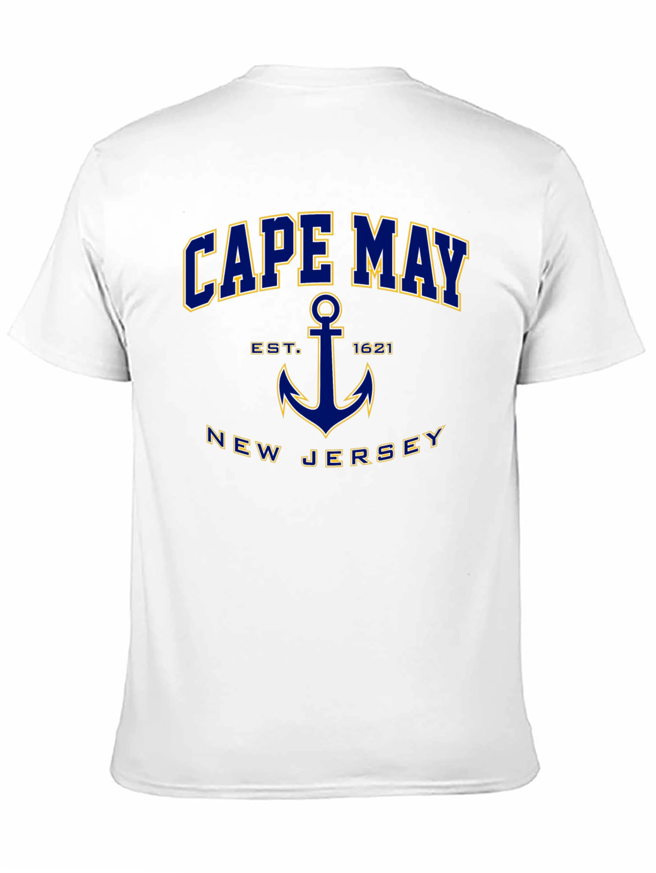 Cape May New Jersey Anchor Graphic T-Shirt