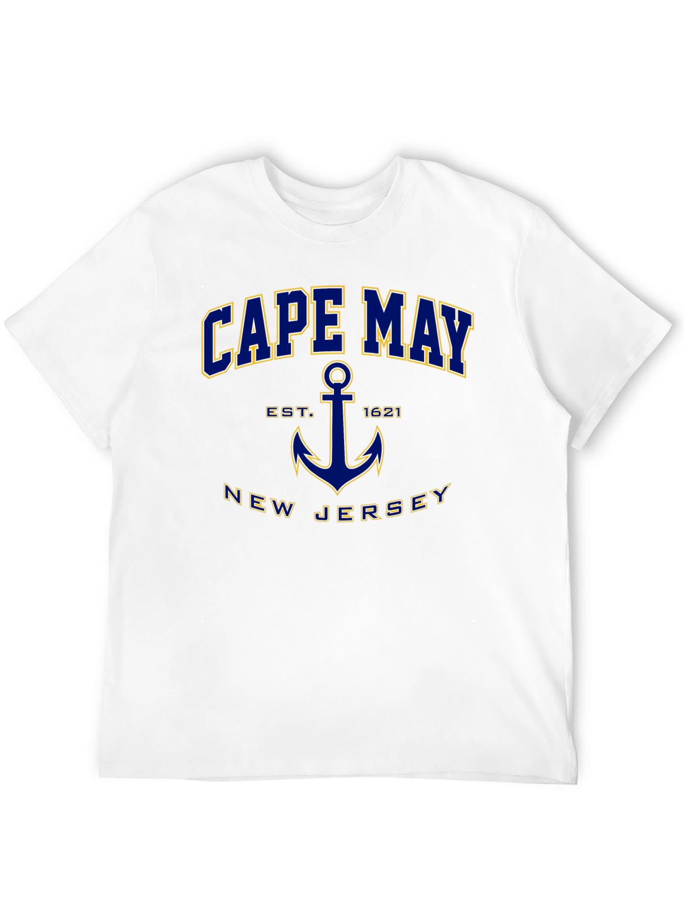 Cape May New Jersey Anchor Graphic T-Shirt