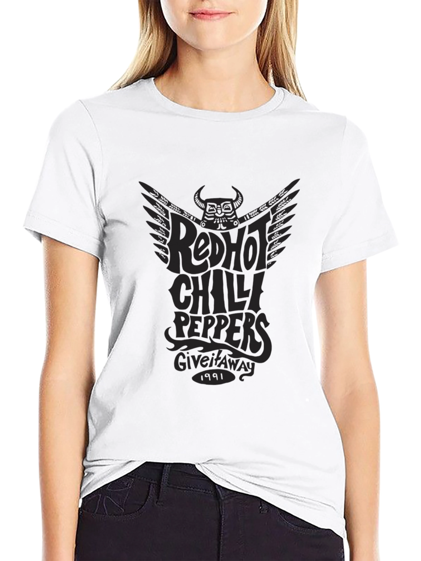 Red Hot Chili Peppers Black Graphic T-Shirt