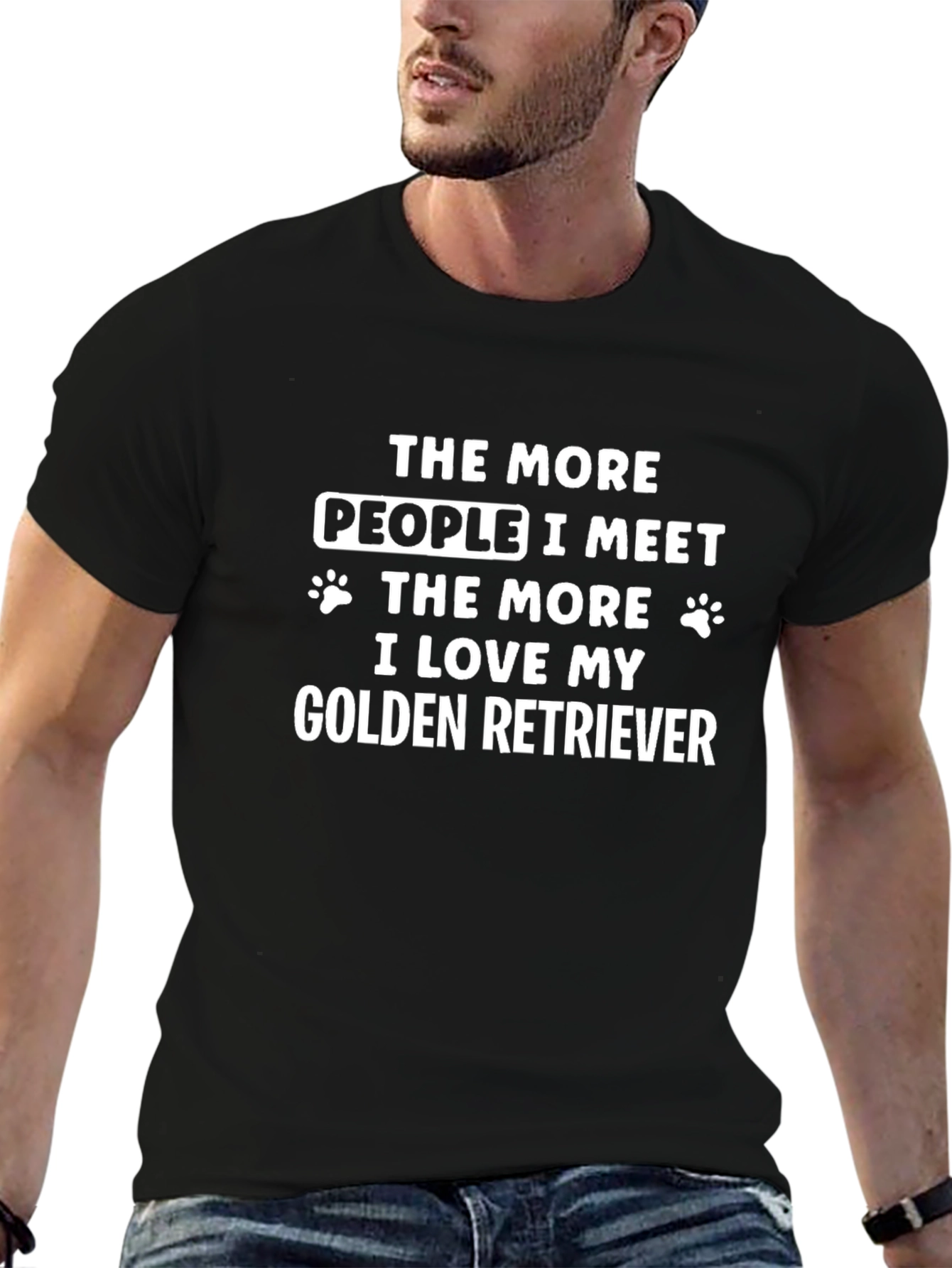 Golden Retriever Lover Black T-Shirt