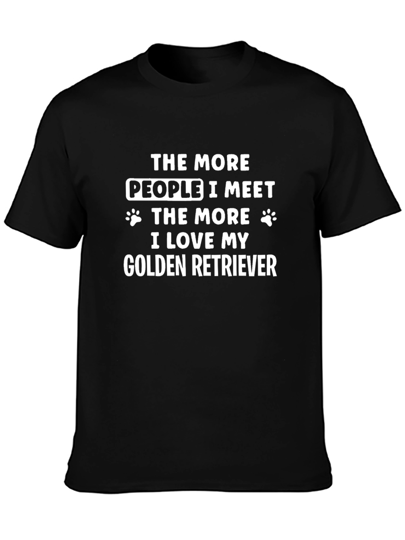 Golden Retriever Lover Black T-Shirt