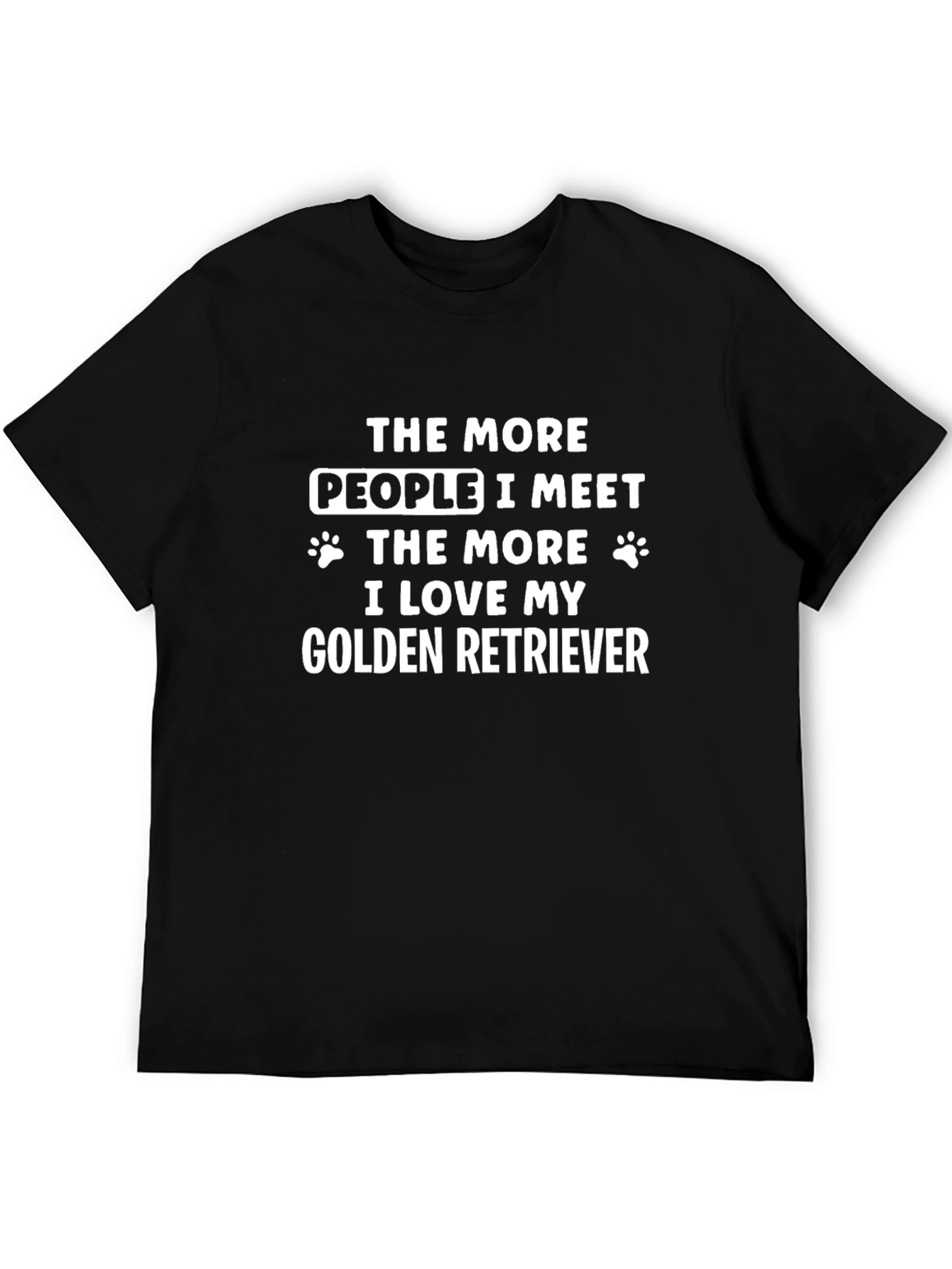 Golden Retriever Lover Black T-Shirt