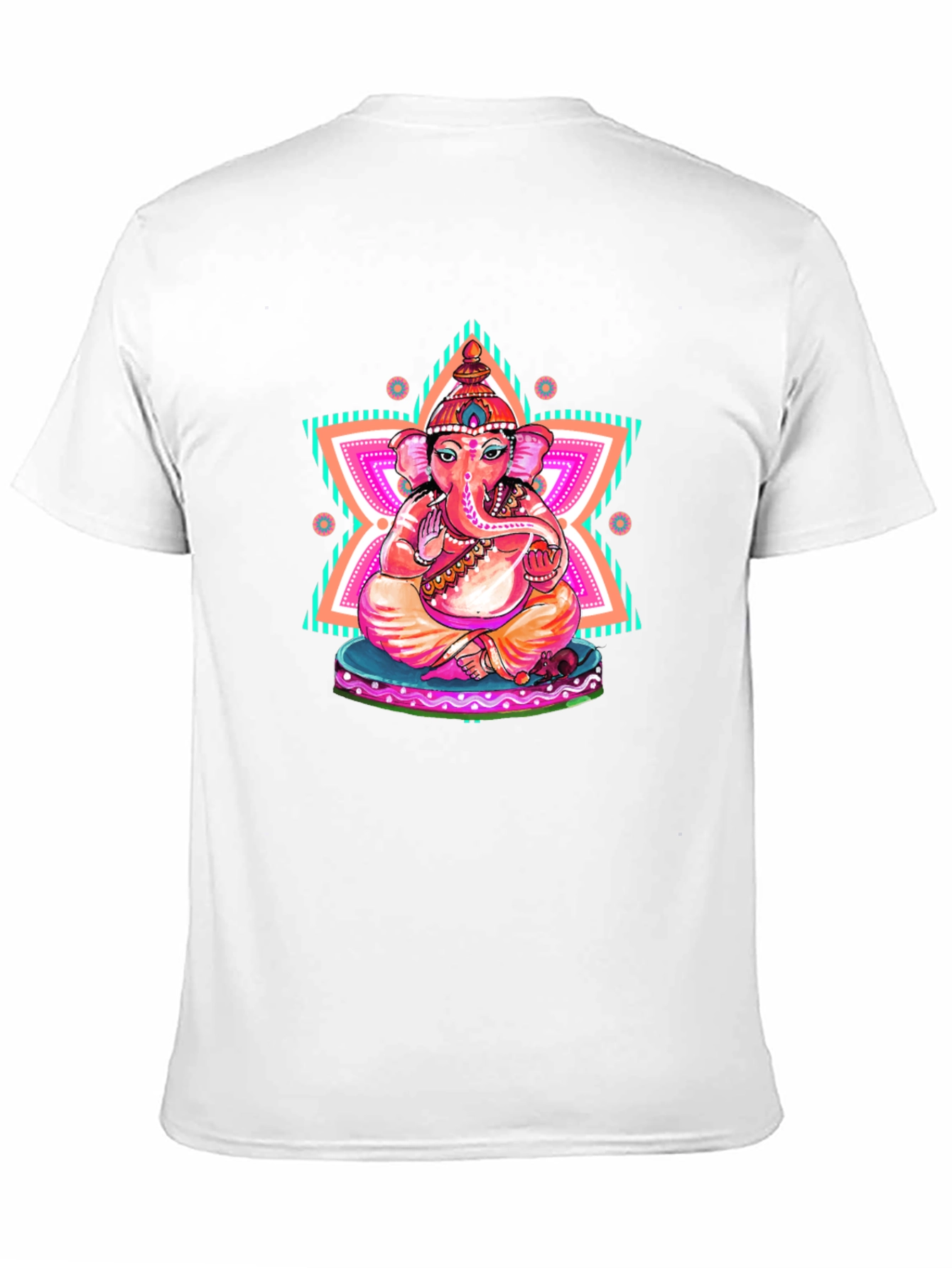 Ganesh Graphic Print Black T-Shirt