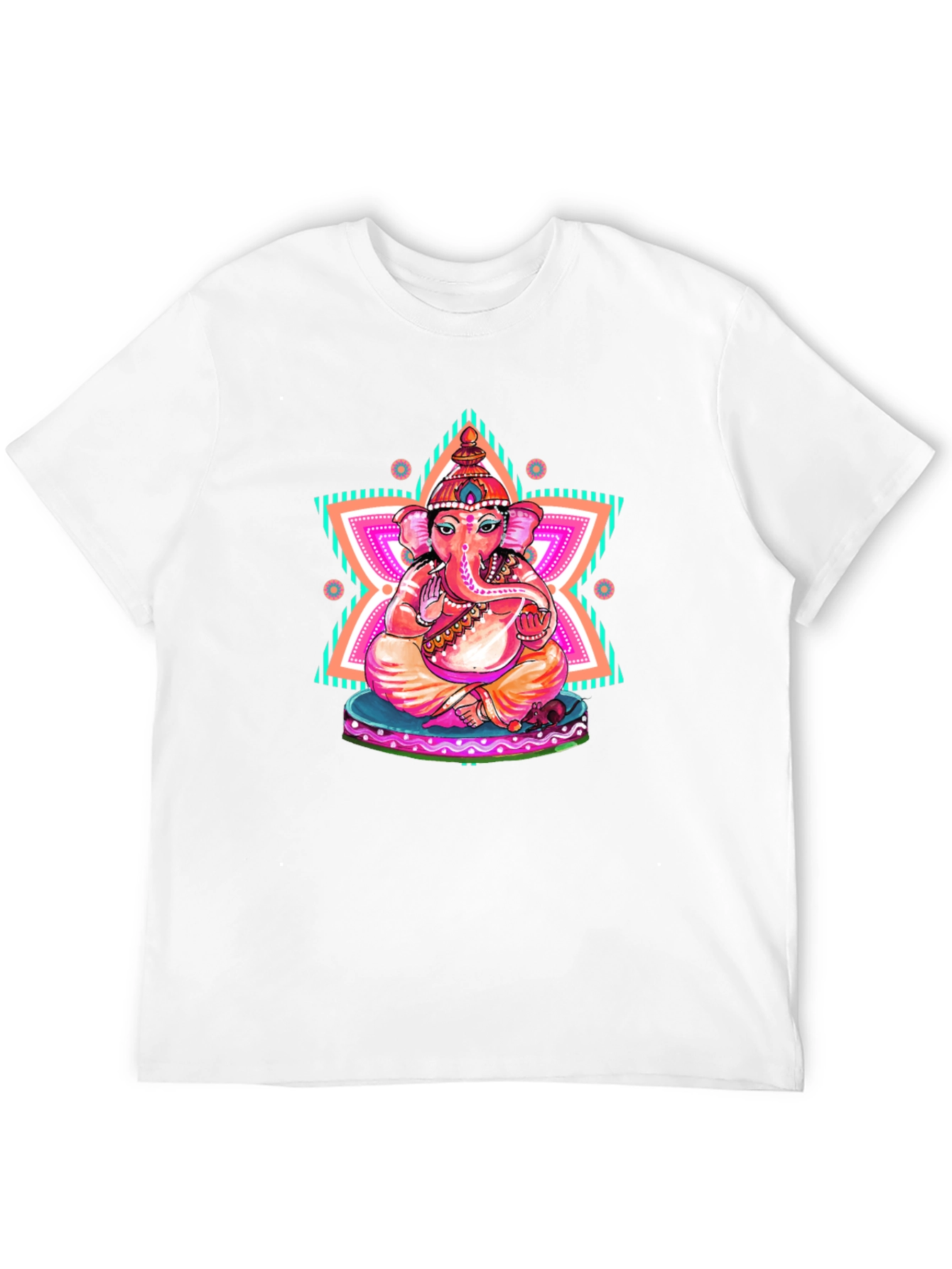 Ganesh Graphic Print Black T-Shirt