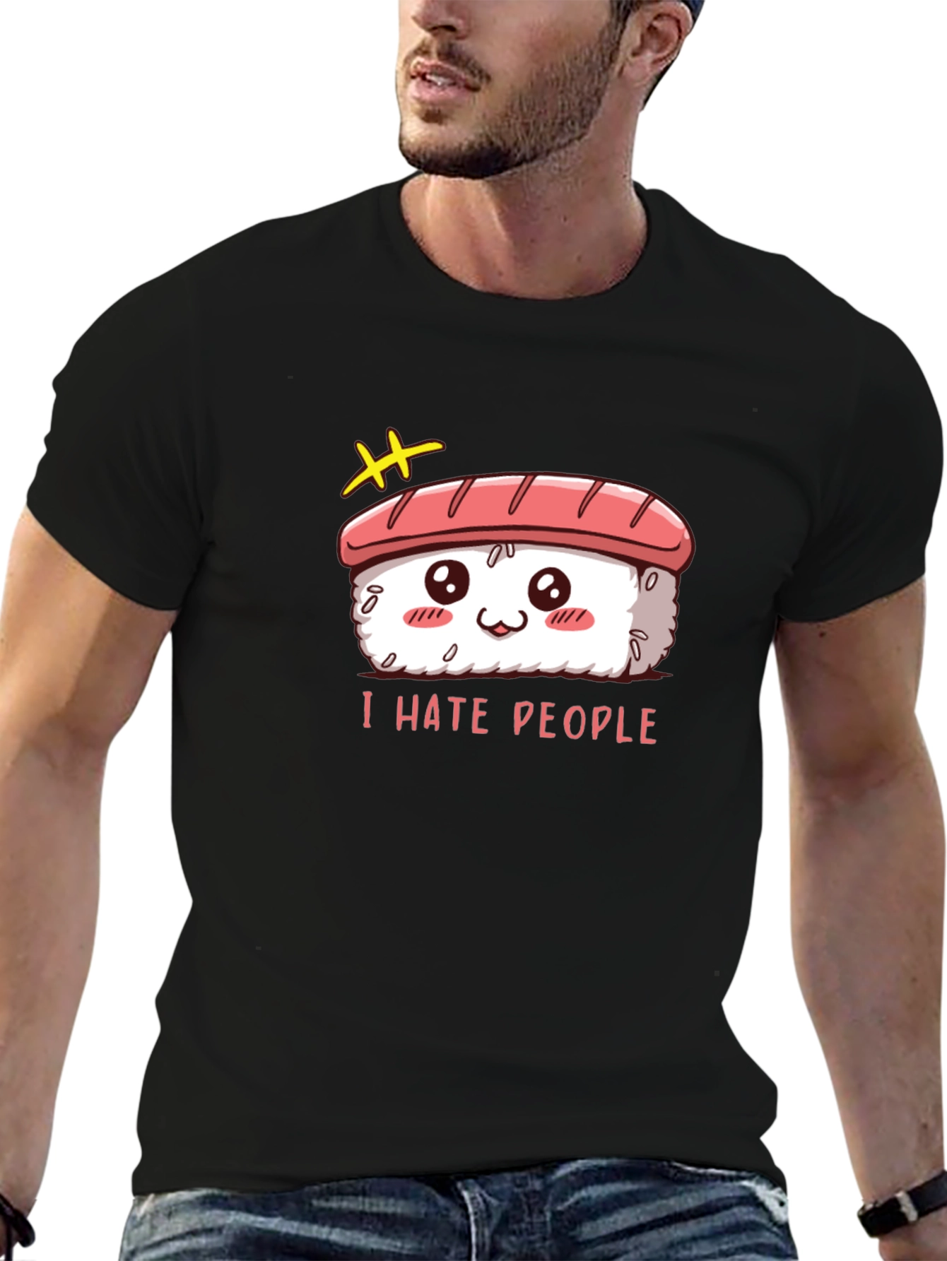 Sushi I Hate People Graphic Tee