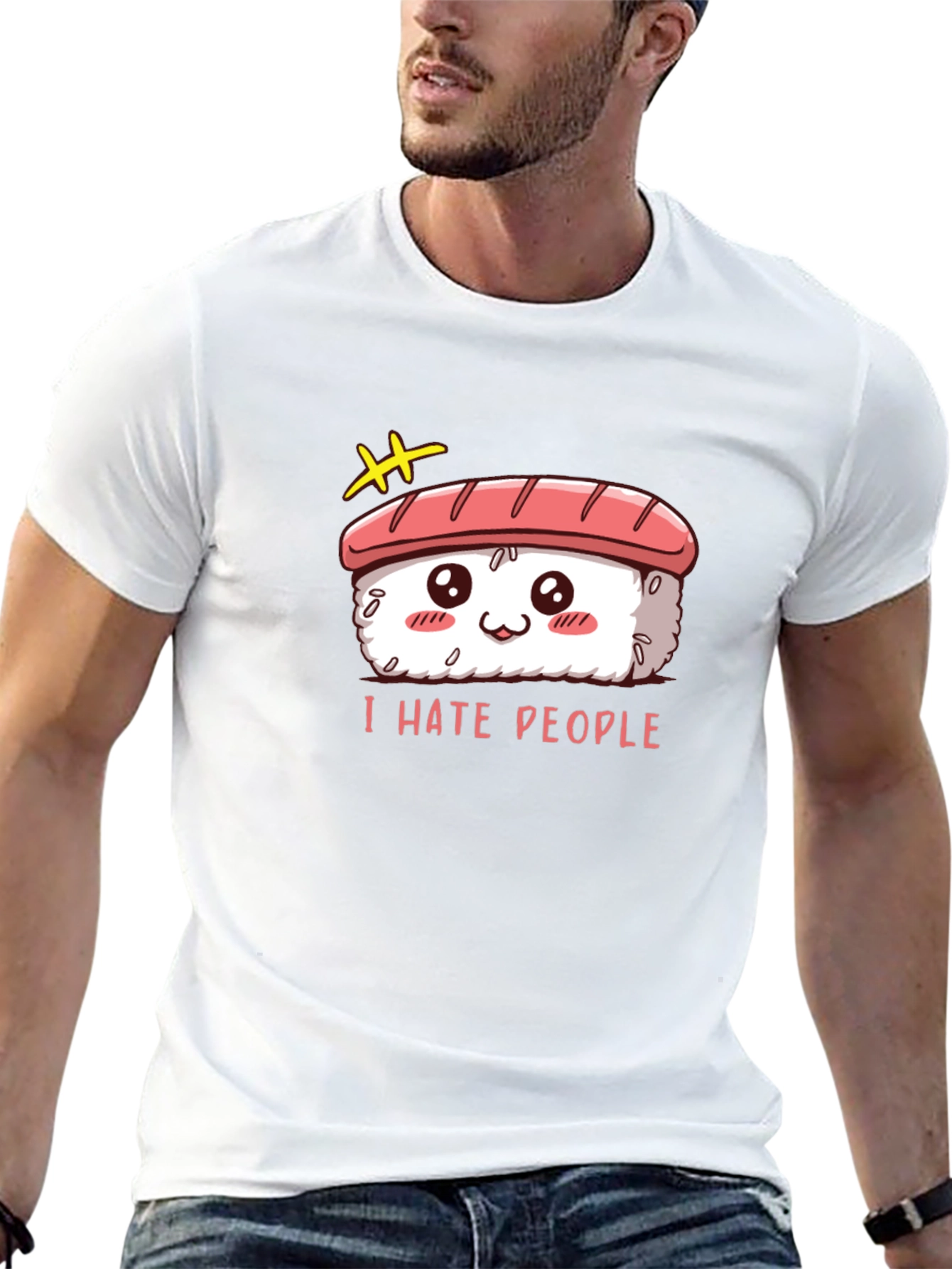 Sushi I Hate People Graphic Tee
