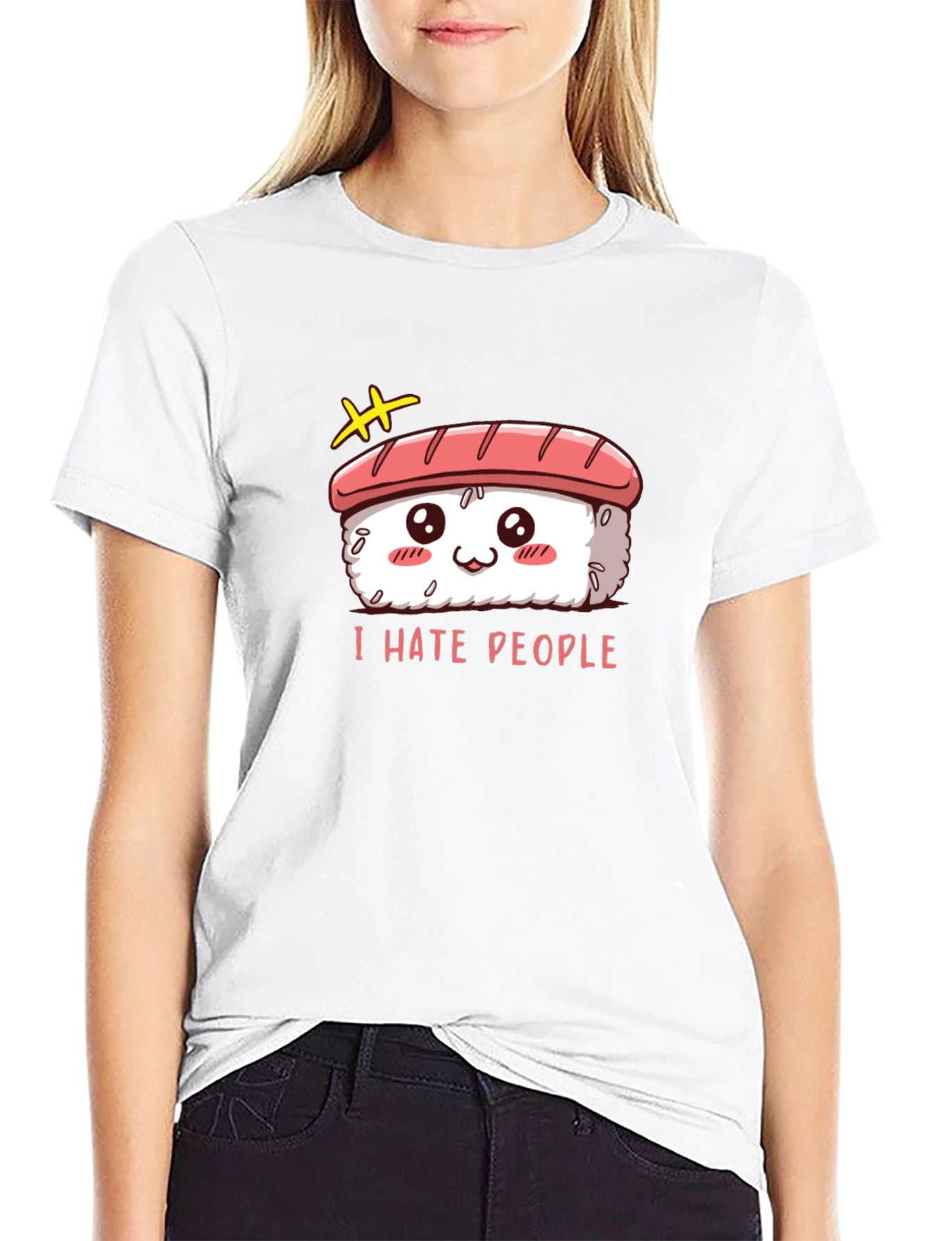 Sushi I Hate People Graphic Tee