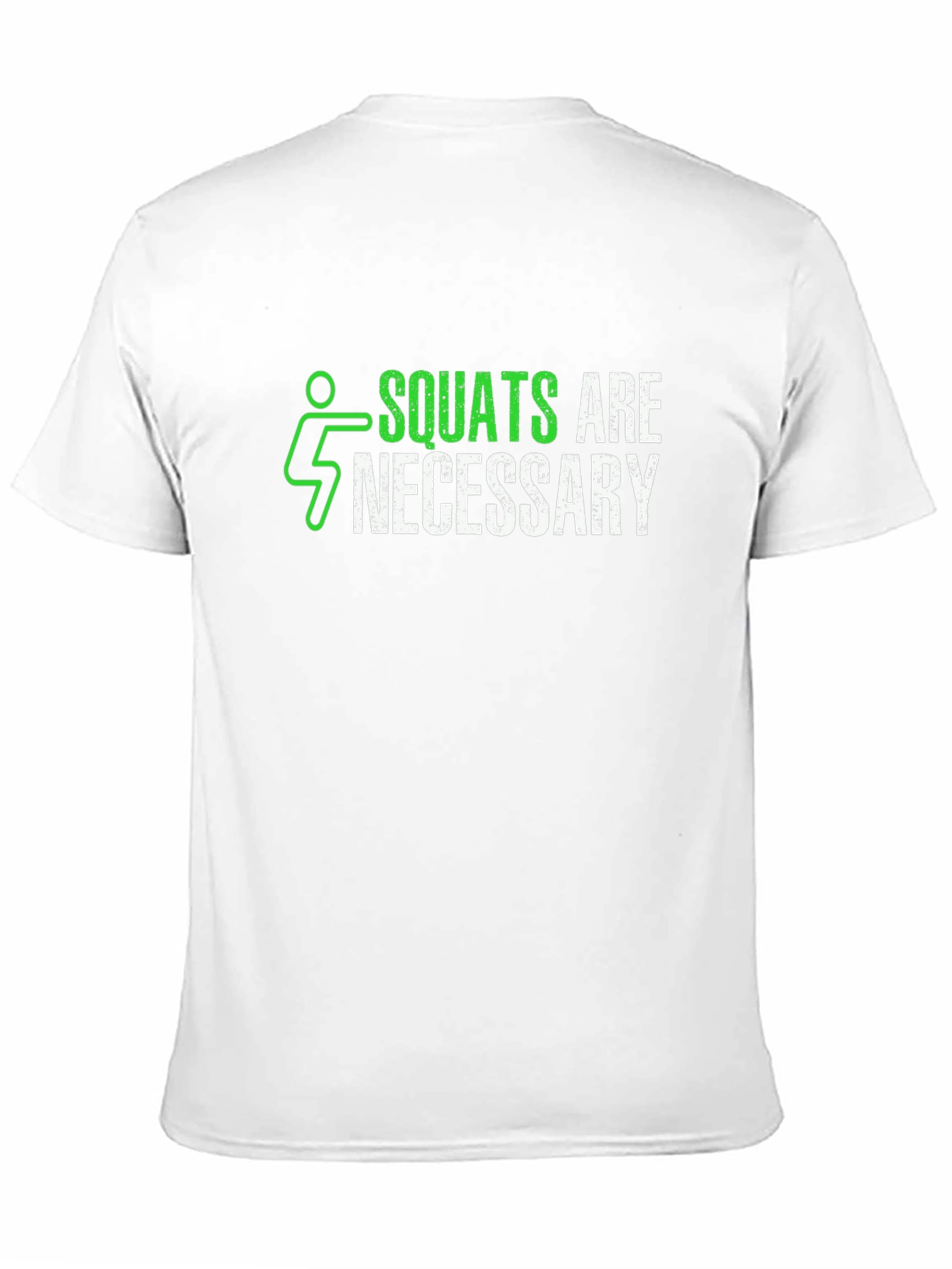 Squats are Necessary Mens Black Graphic T-Shirt