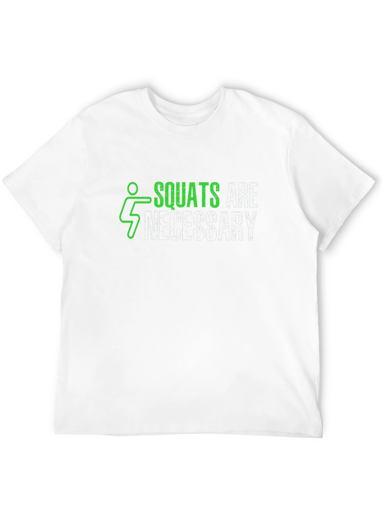 Squats are Necessary Mens Black Graphic T-Shirt