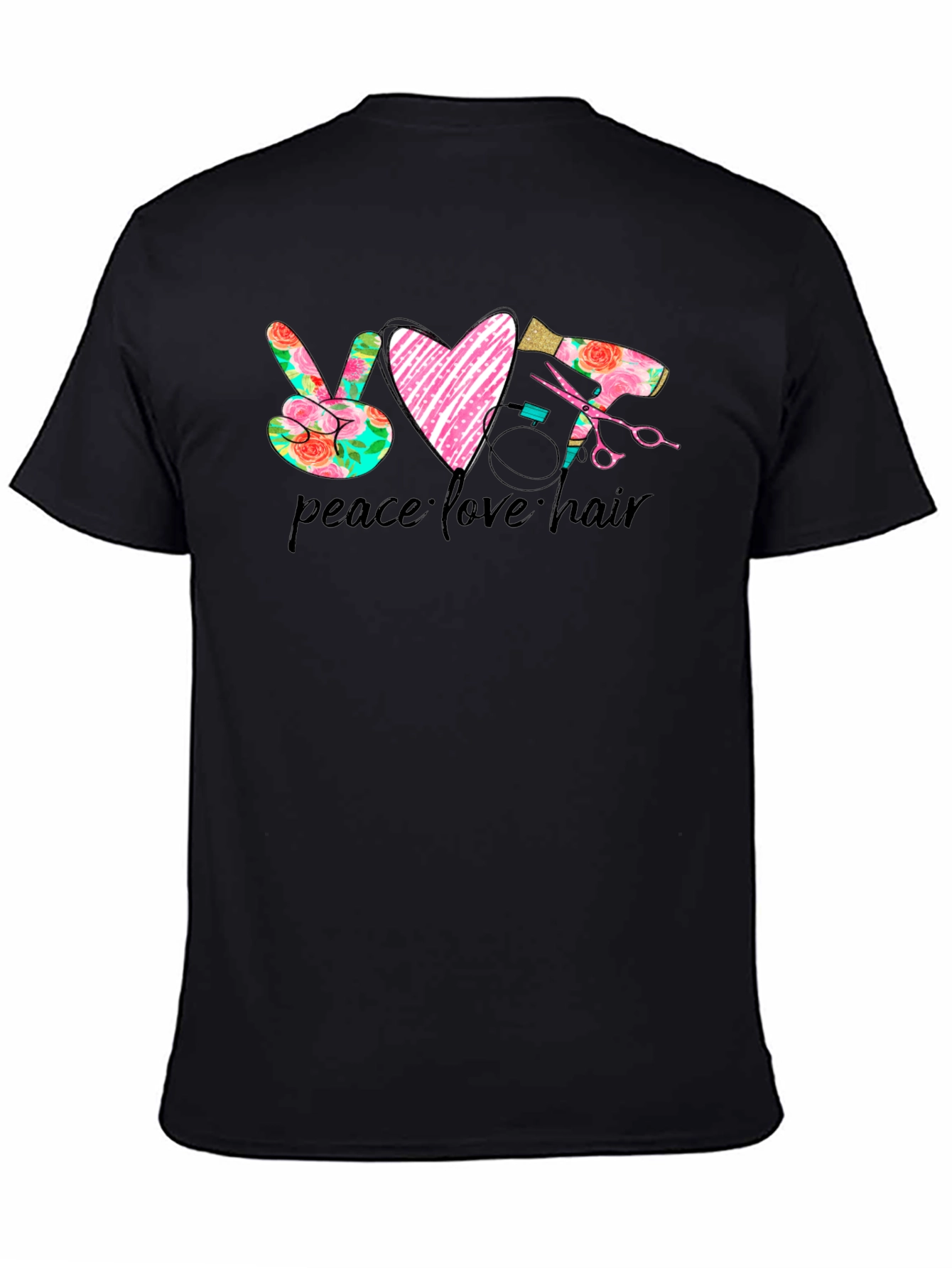 Peace Love Hair Stylist T-Shirt