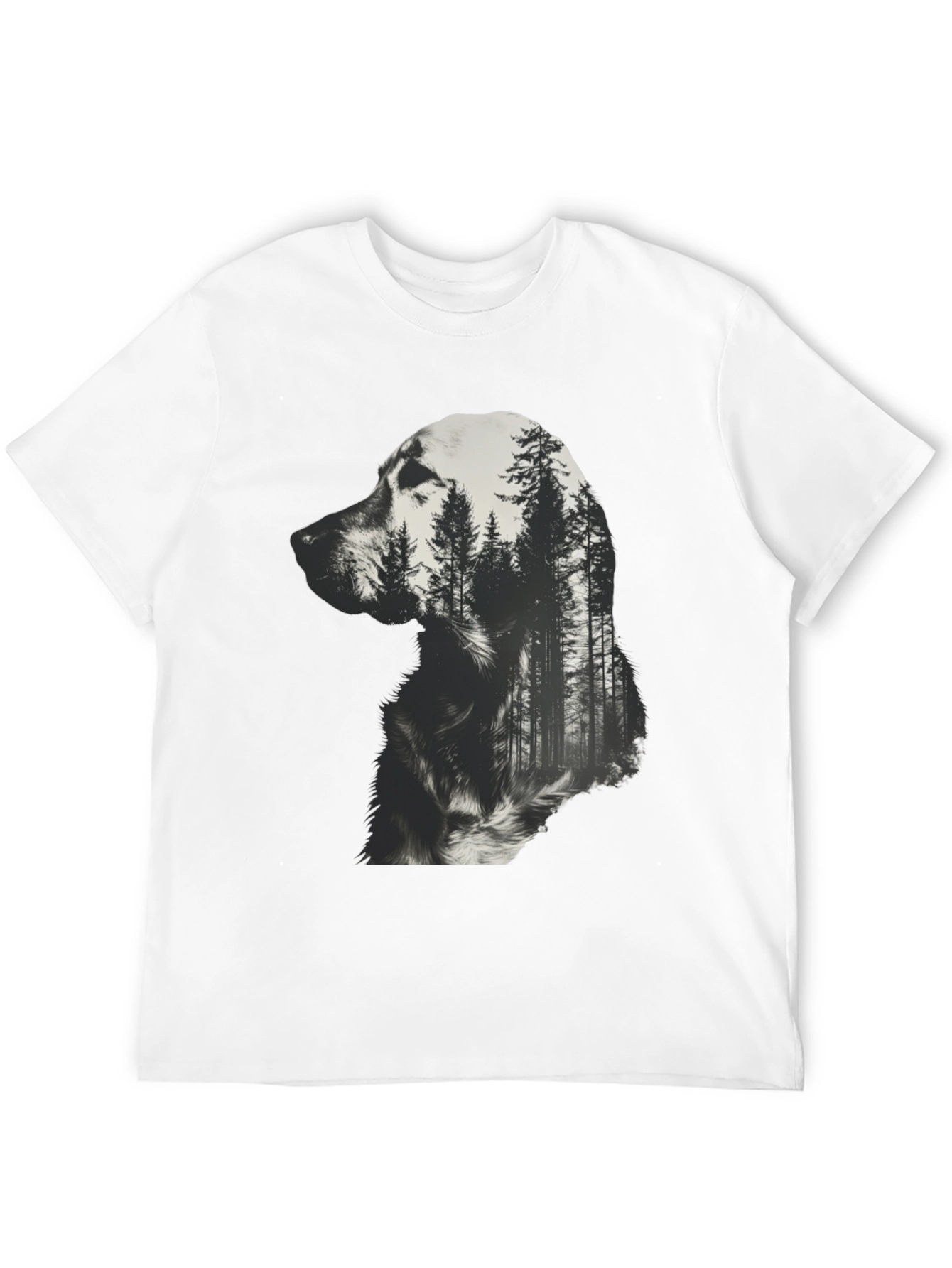 Dog Forest T-Shirt - Black