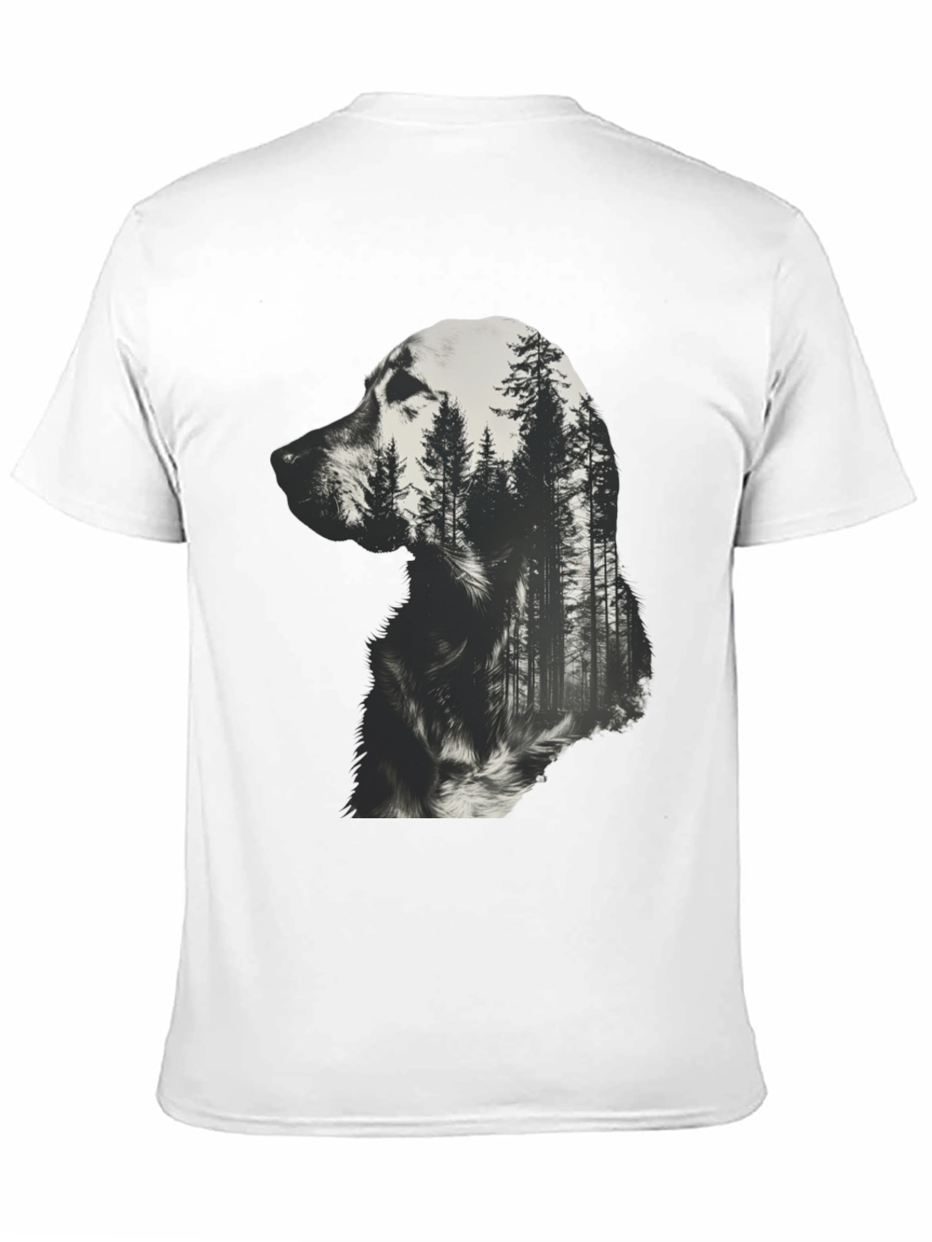 Dog Forest T-Shirt - Black