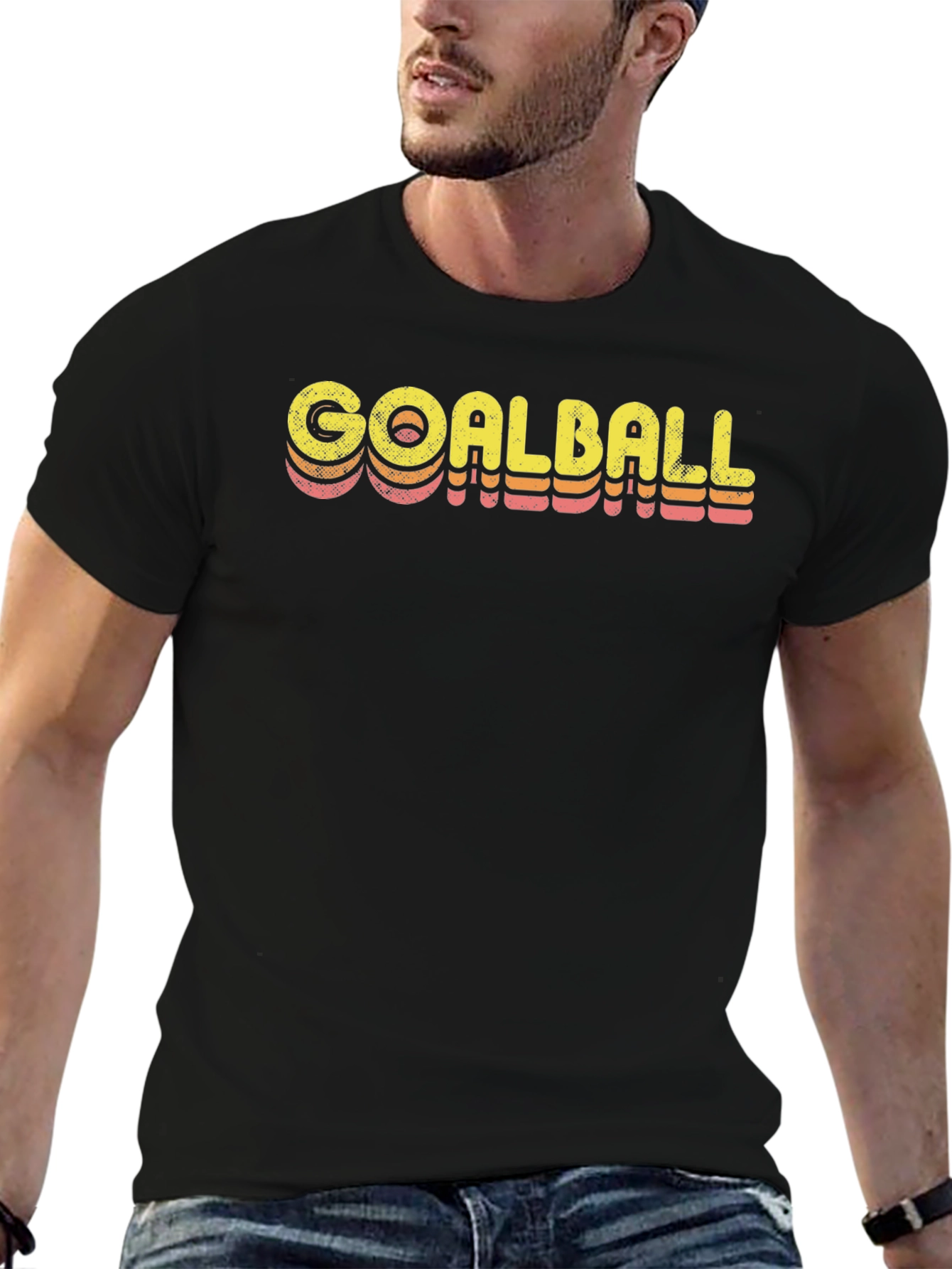 Retro Goalball Graphic Tee - Soft Cotton Blend