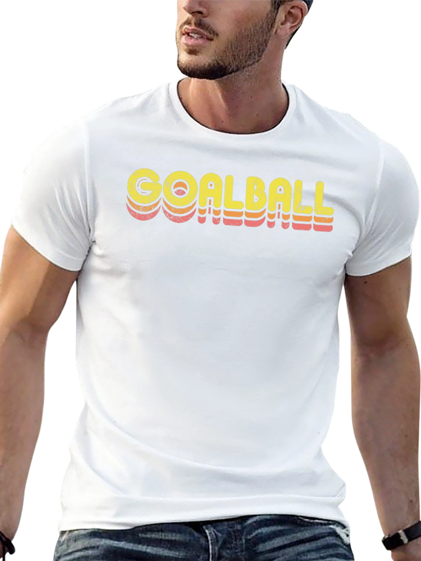 Retro Goalball Graphic Tee - Soft Cotton Blend