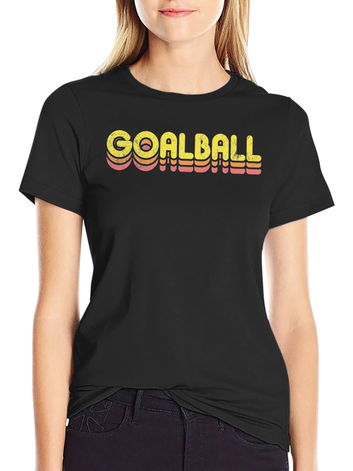 Retro Goalball Graphic Tee - Soft Cotton Blend
