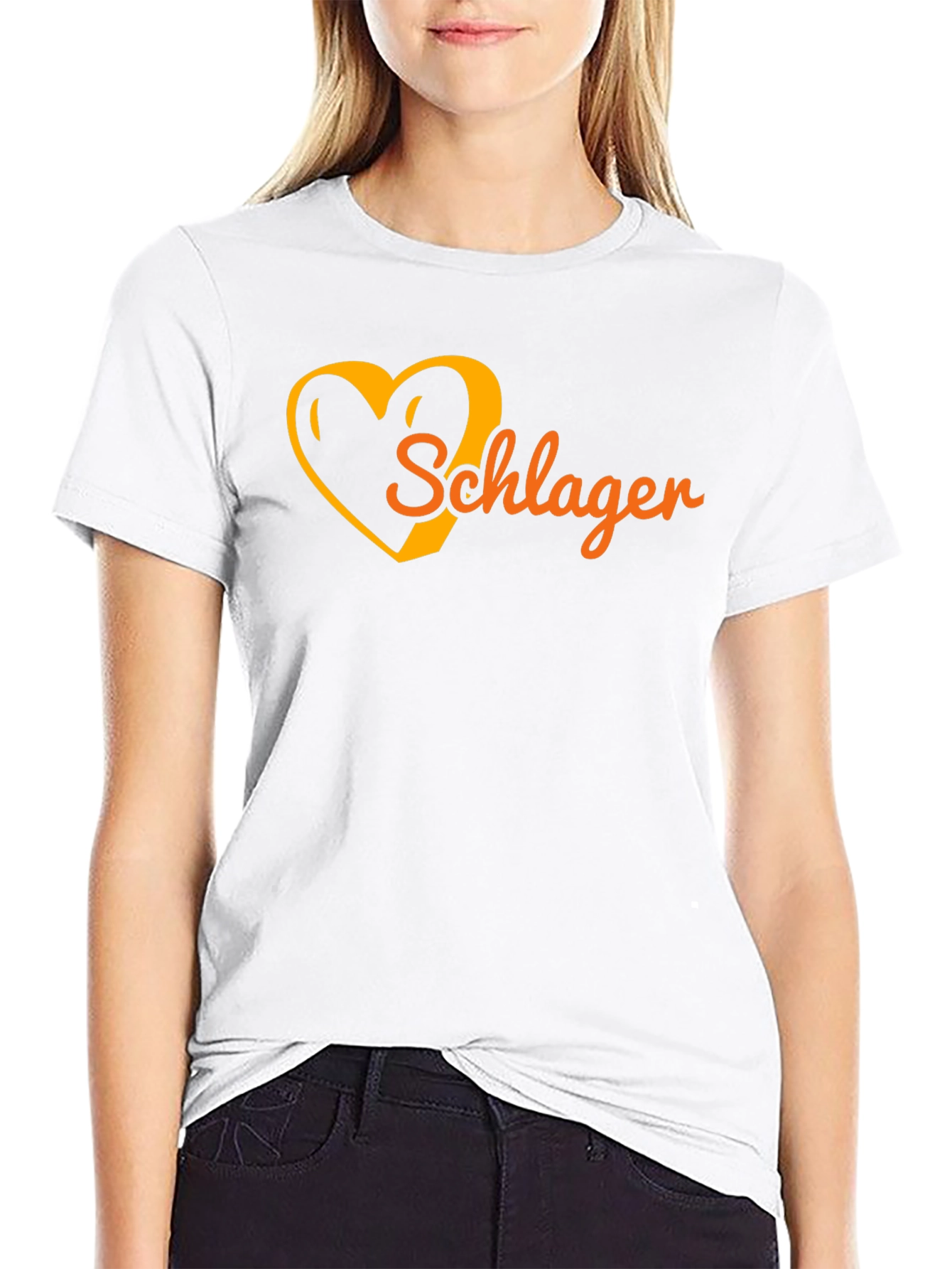 Schlager Heart Graphic Tee - Black