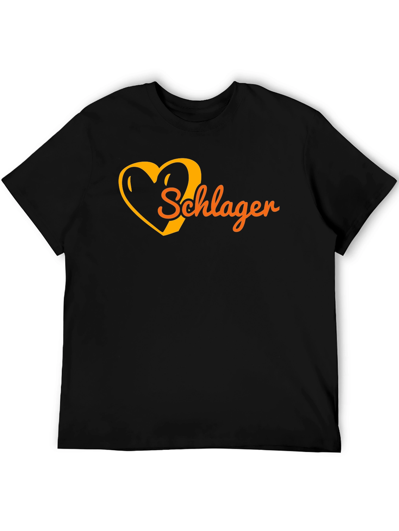 Schlager Heart Graphic Tee - Black