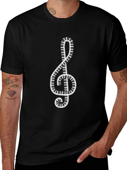 Musical Treble Clef Piano Key T-Shirt