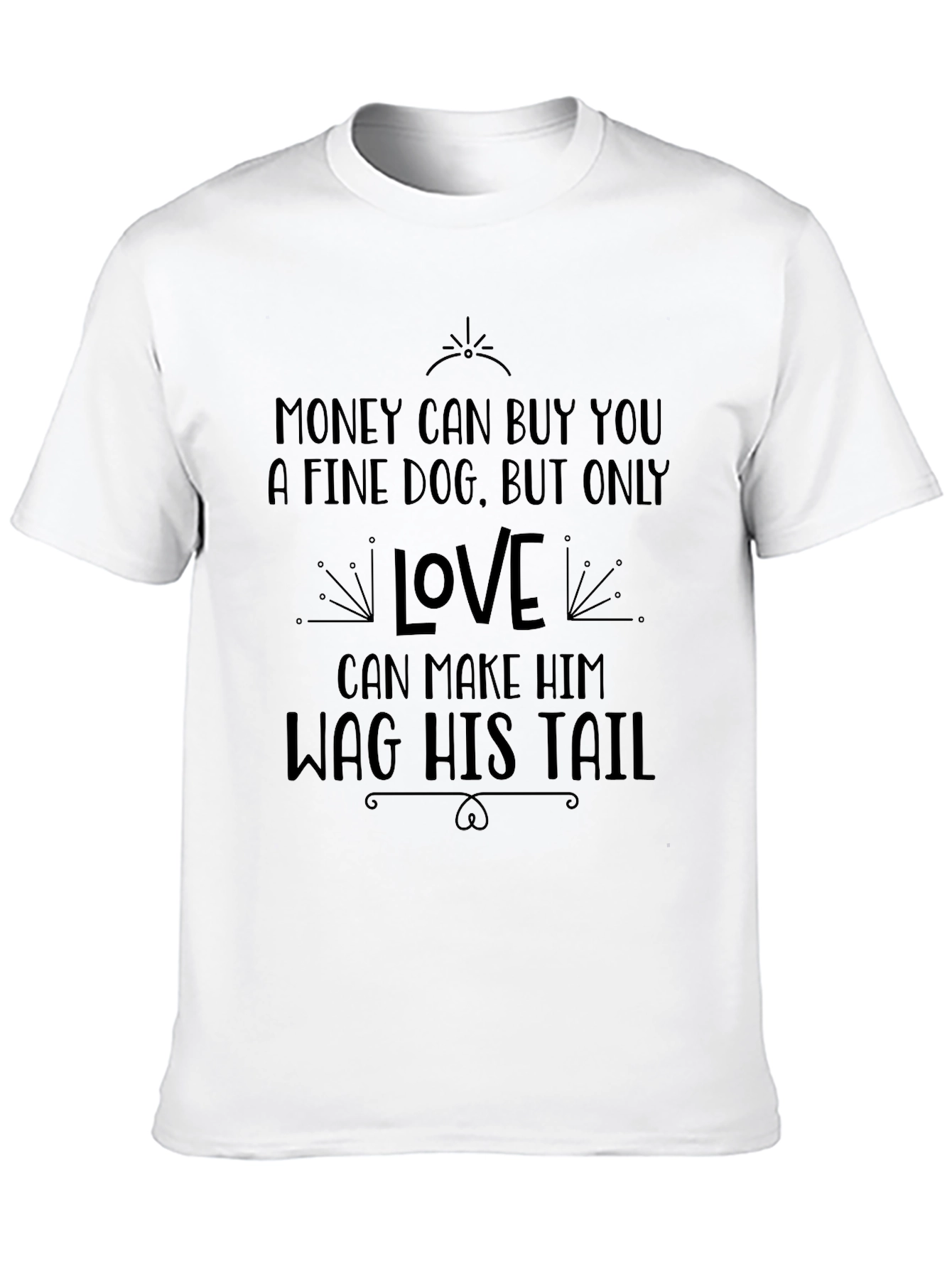 Love Makes Him Wag His Tail T-Shirt