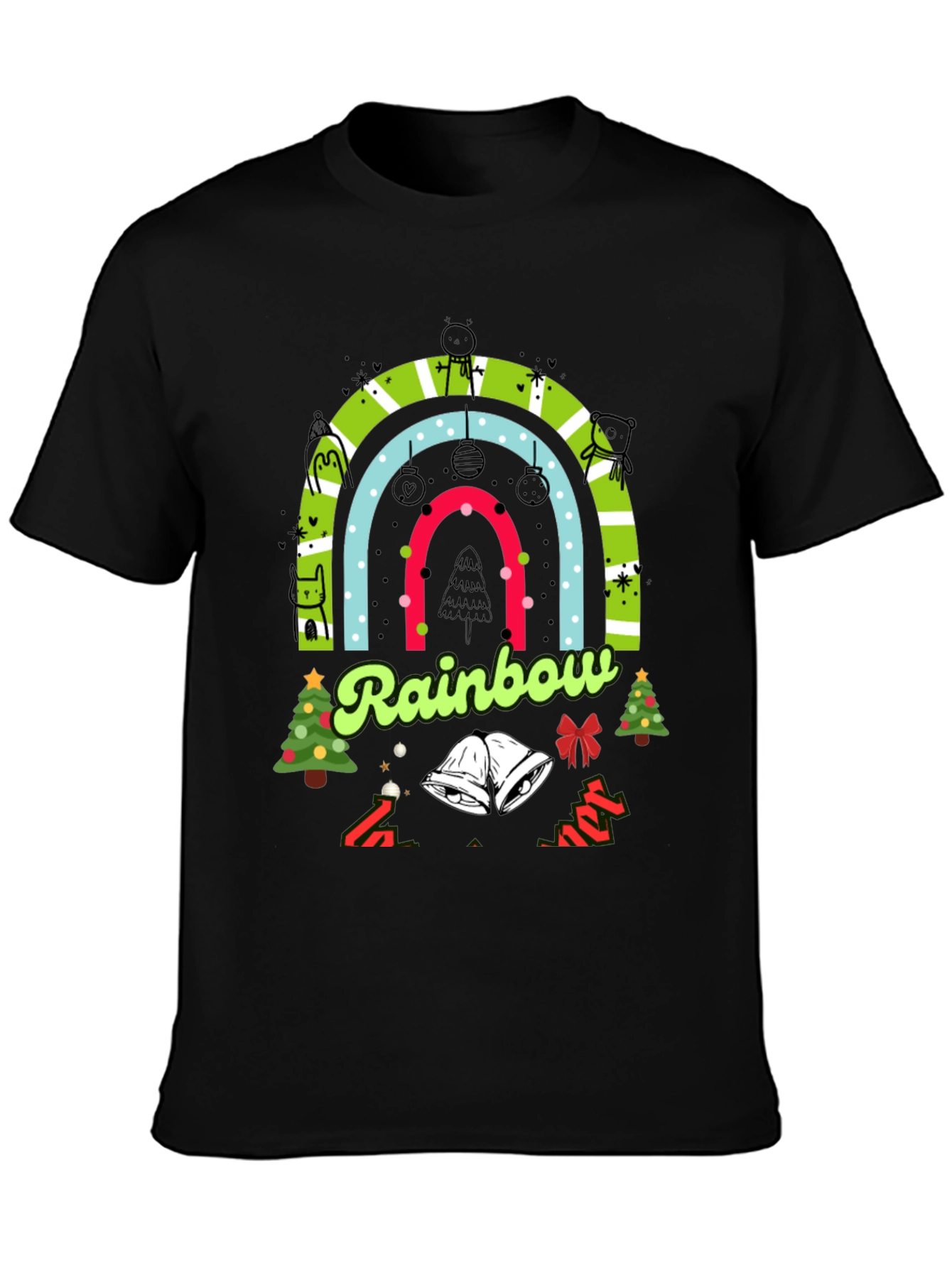 Rainbow Christmas T-Shirt