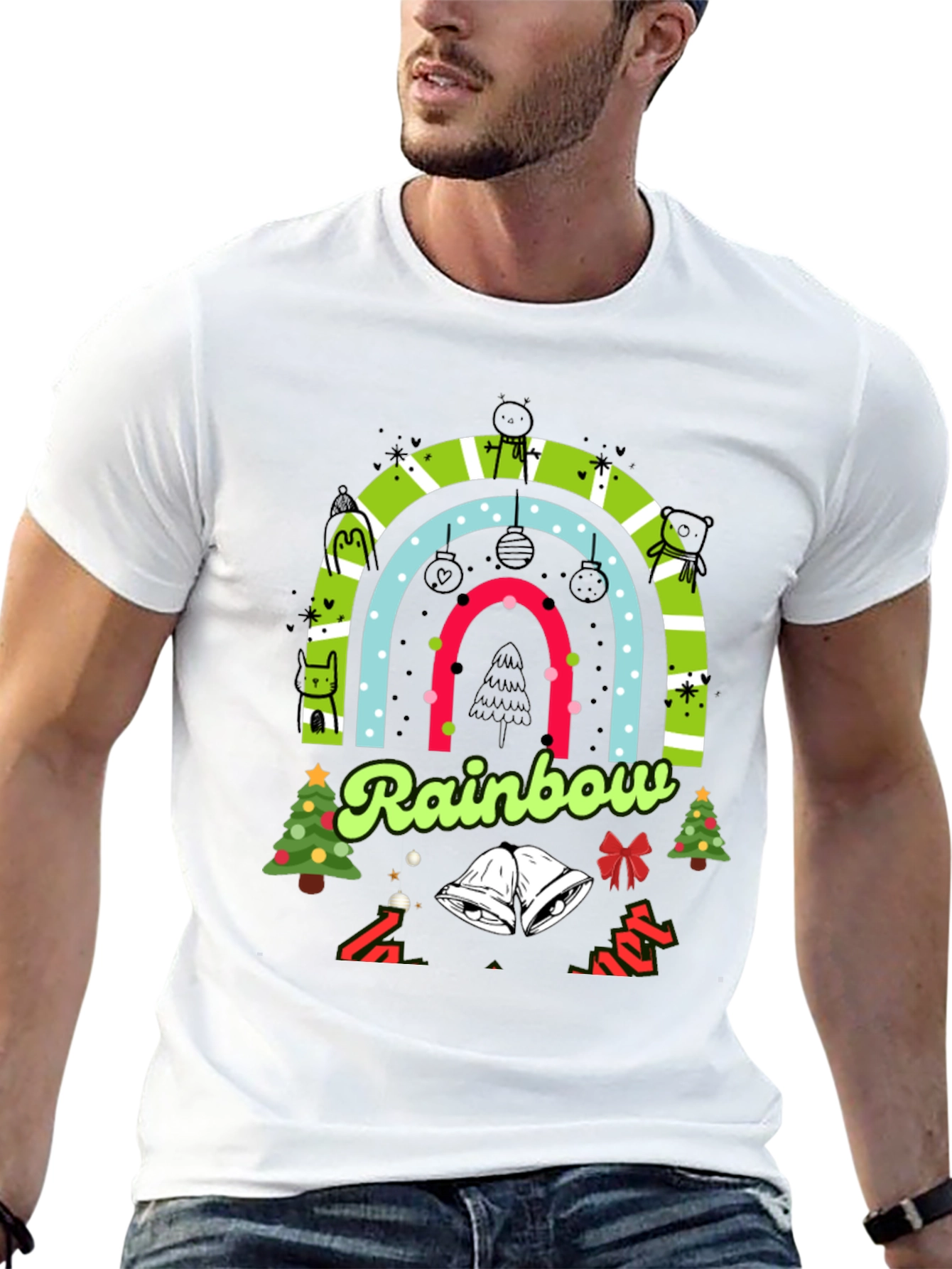 Rainbow Christmas T-Shirt