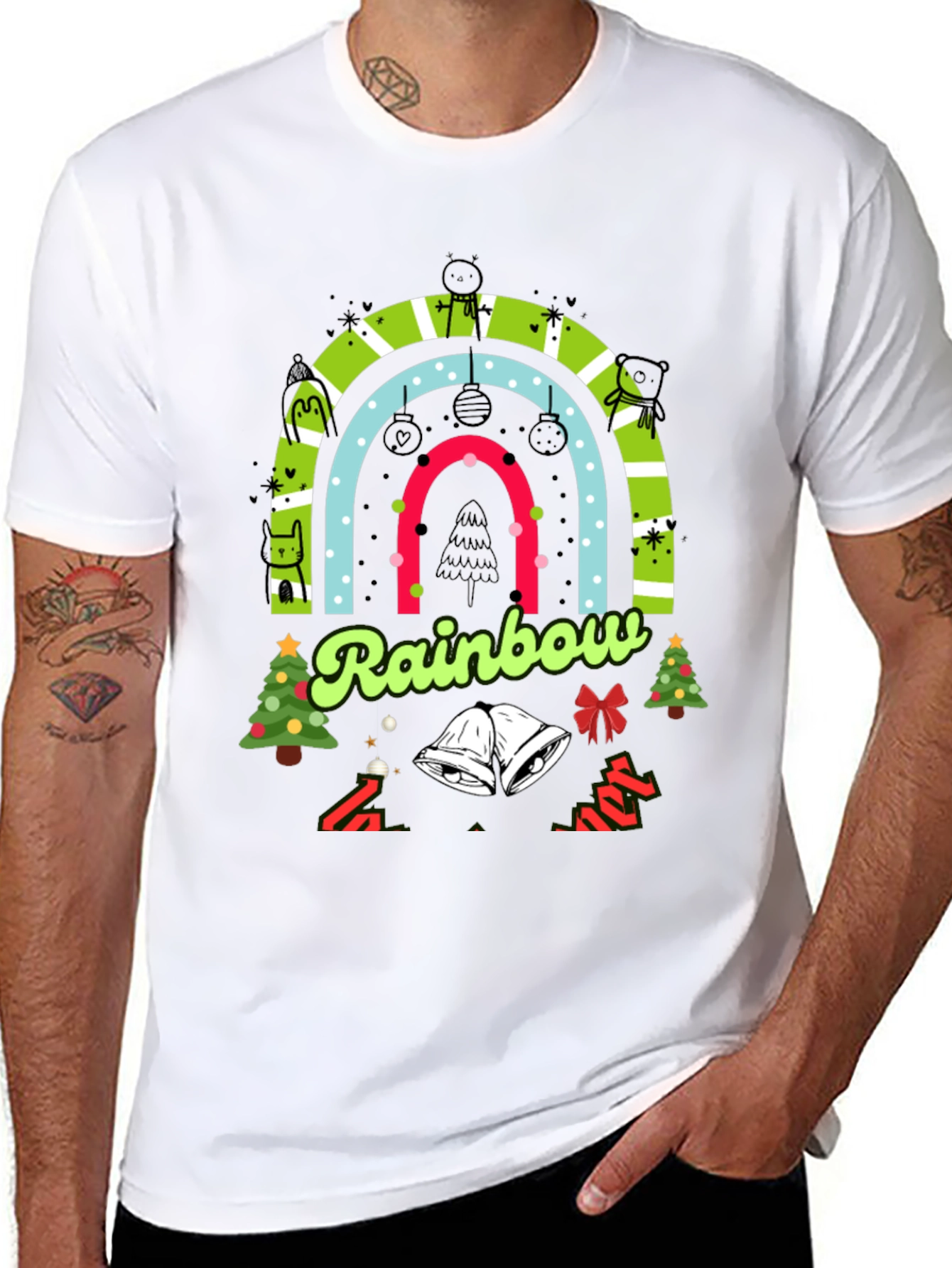 Rainbow Christmas T-Shirt