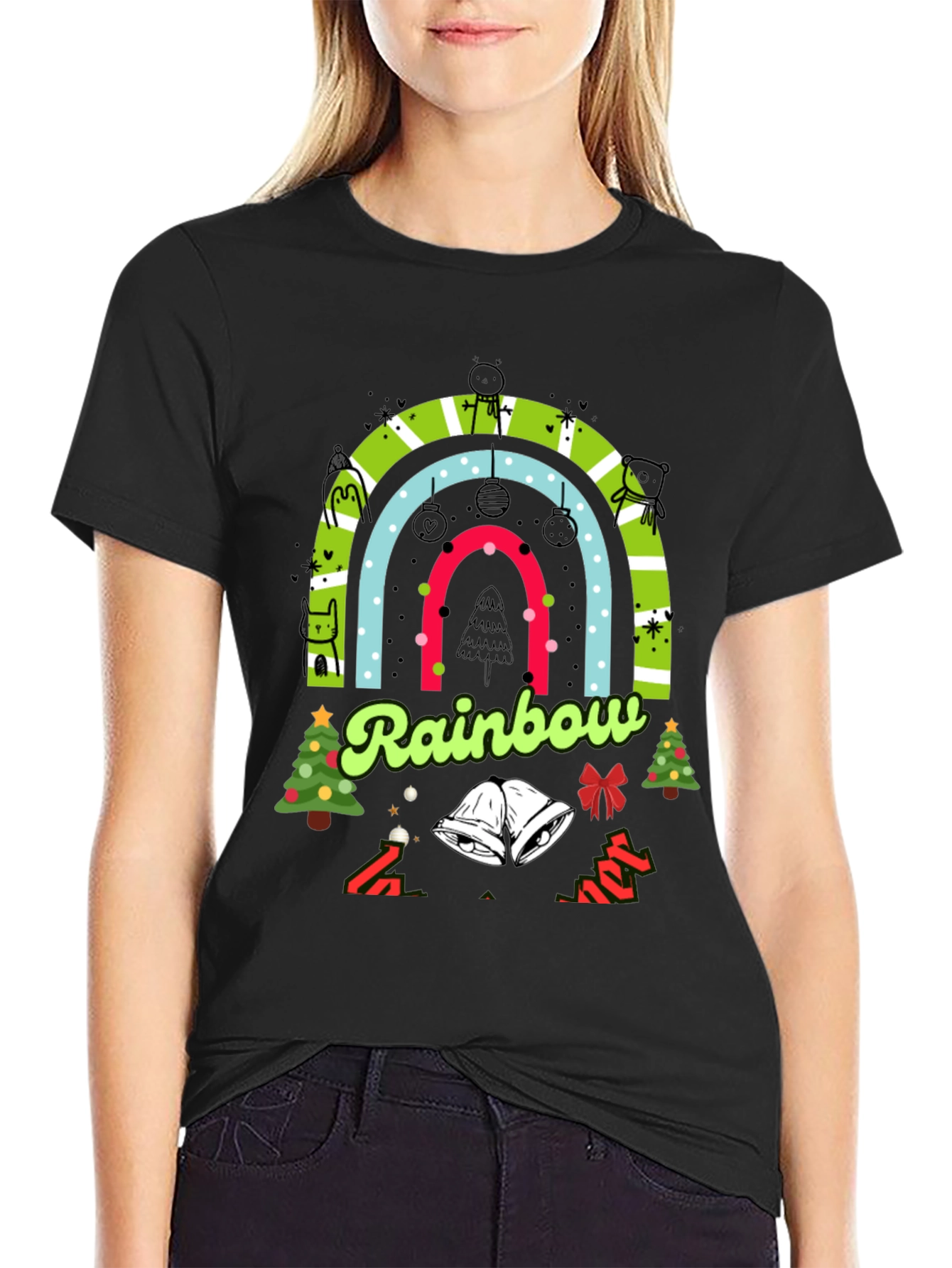 Rainbow Christmas T-Shirt
