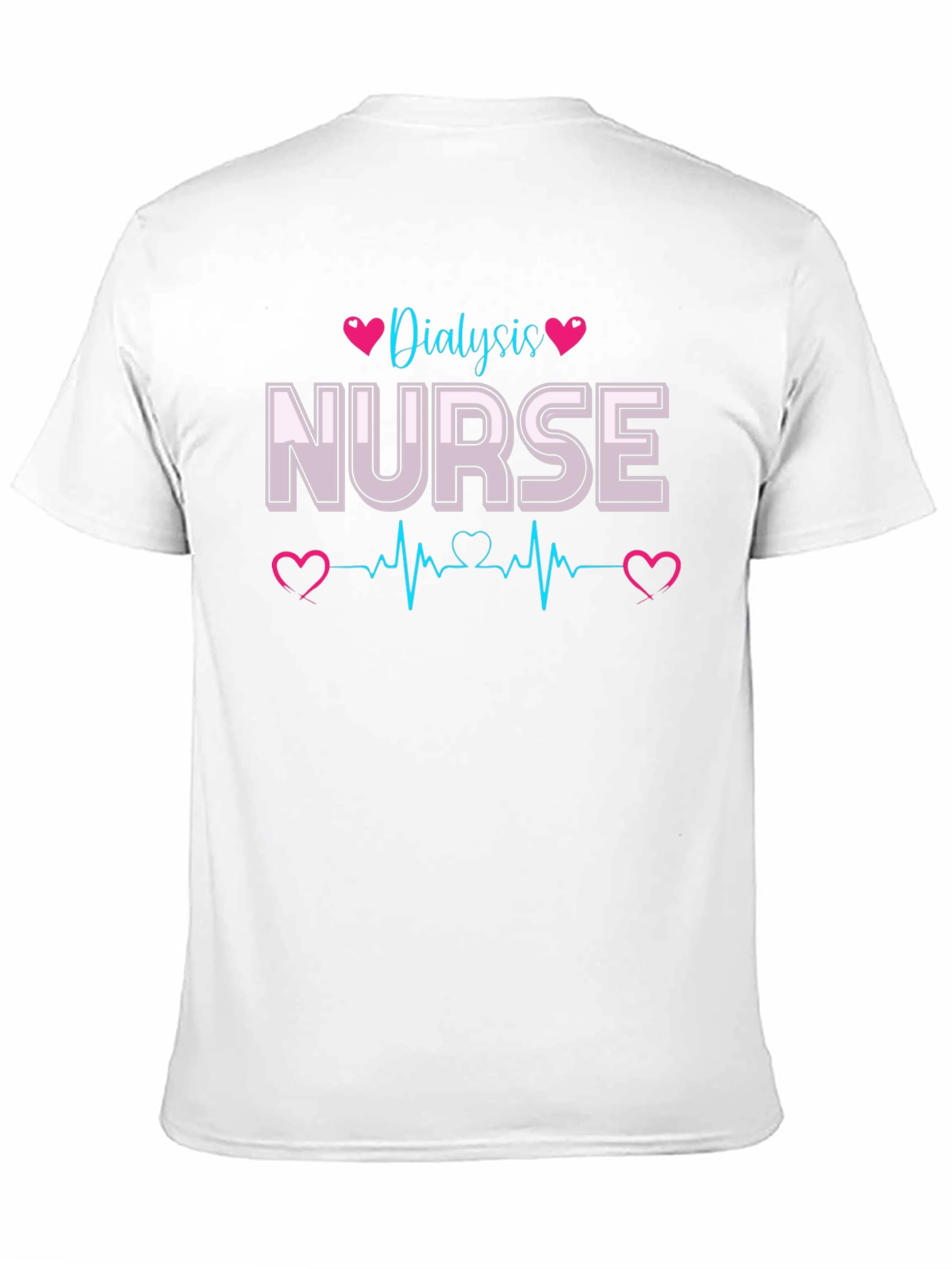 Dialysis Nurse T-Shirt - Heartbeat Design