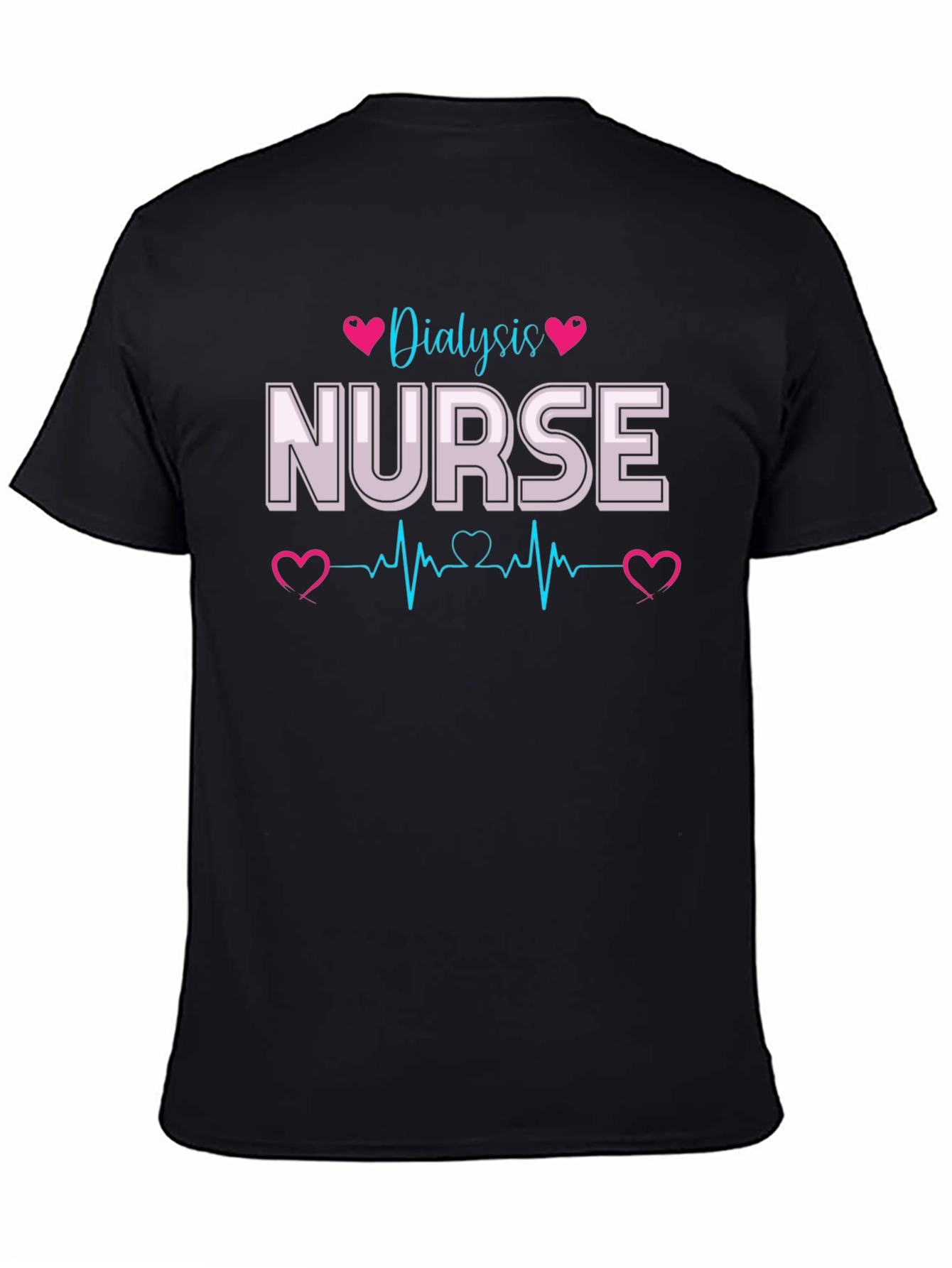 Dialysis Nurse T-Shirt - Heartbeat Design