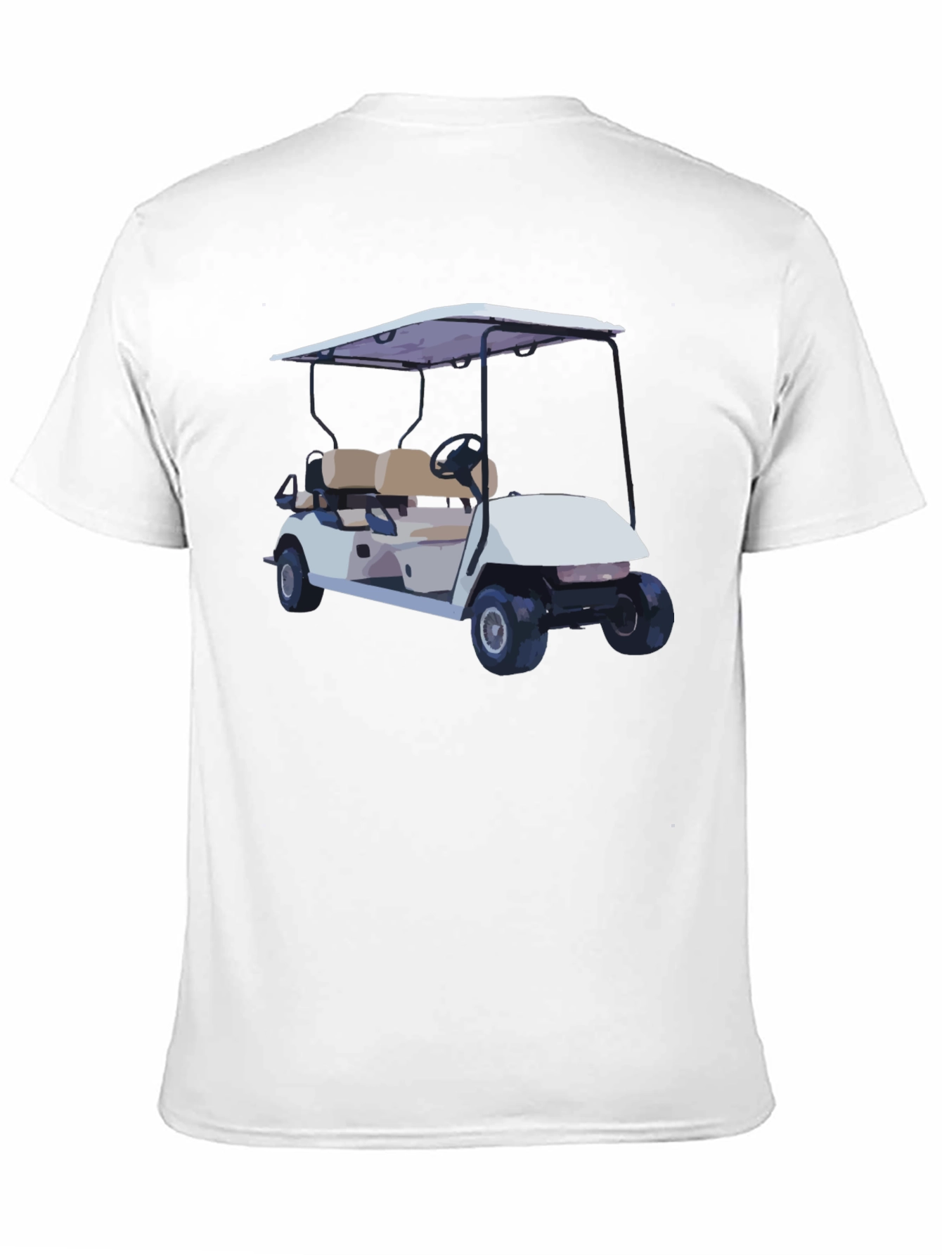 Golf Cart Graphic T-Shirt - Black