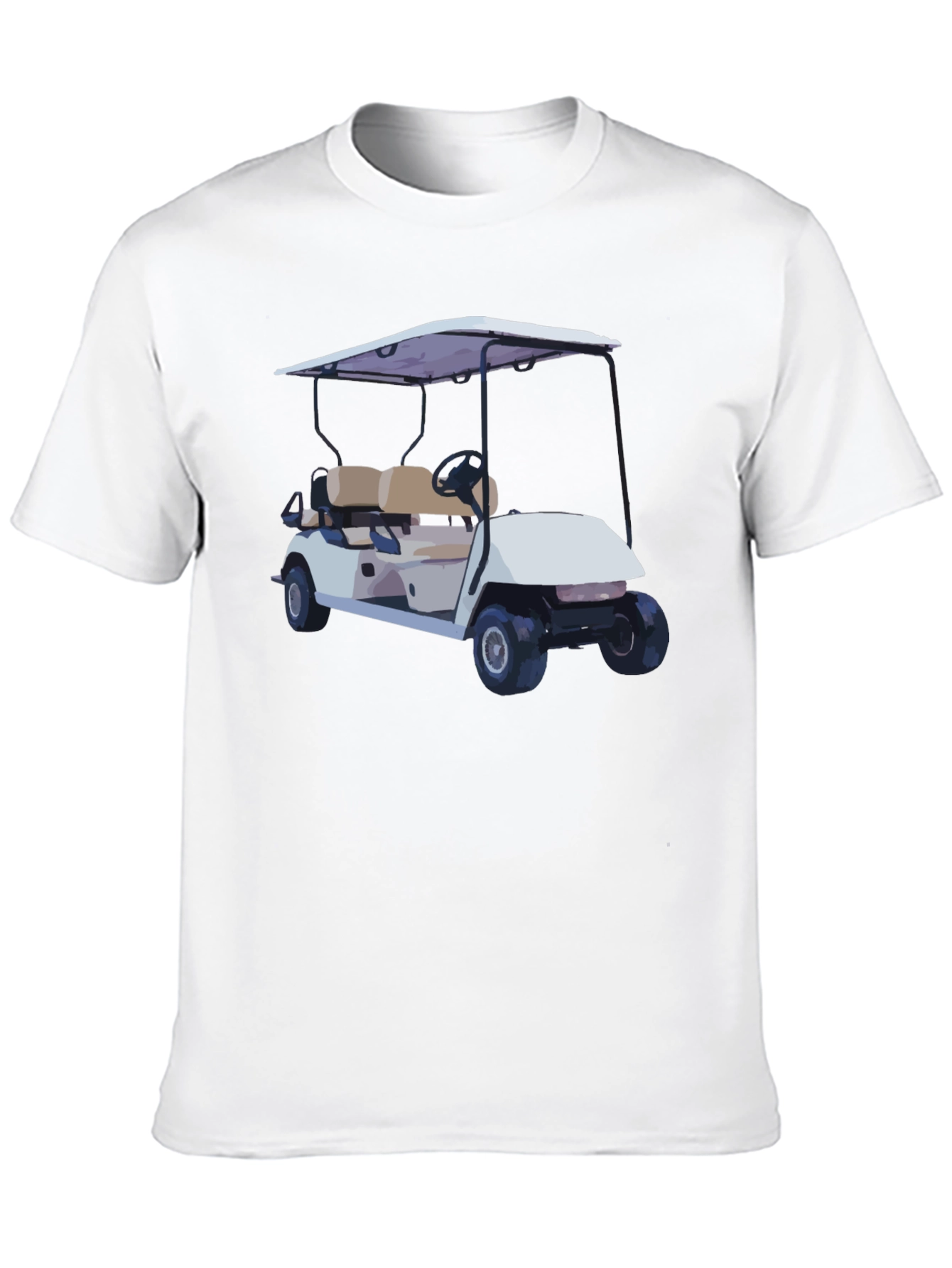 Golf Cart Graphic T-Shirt - Black
