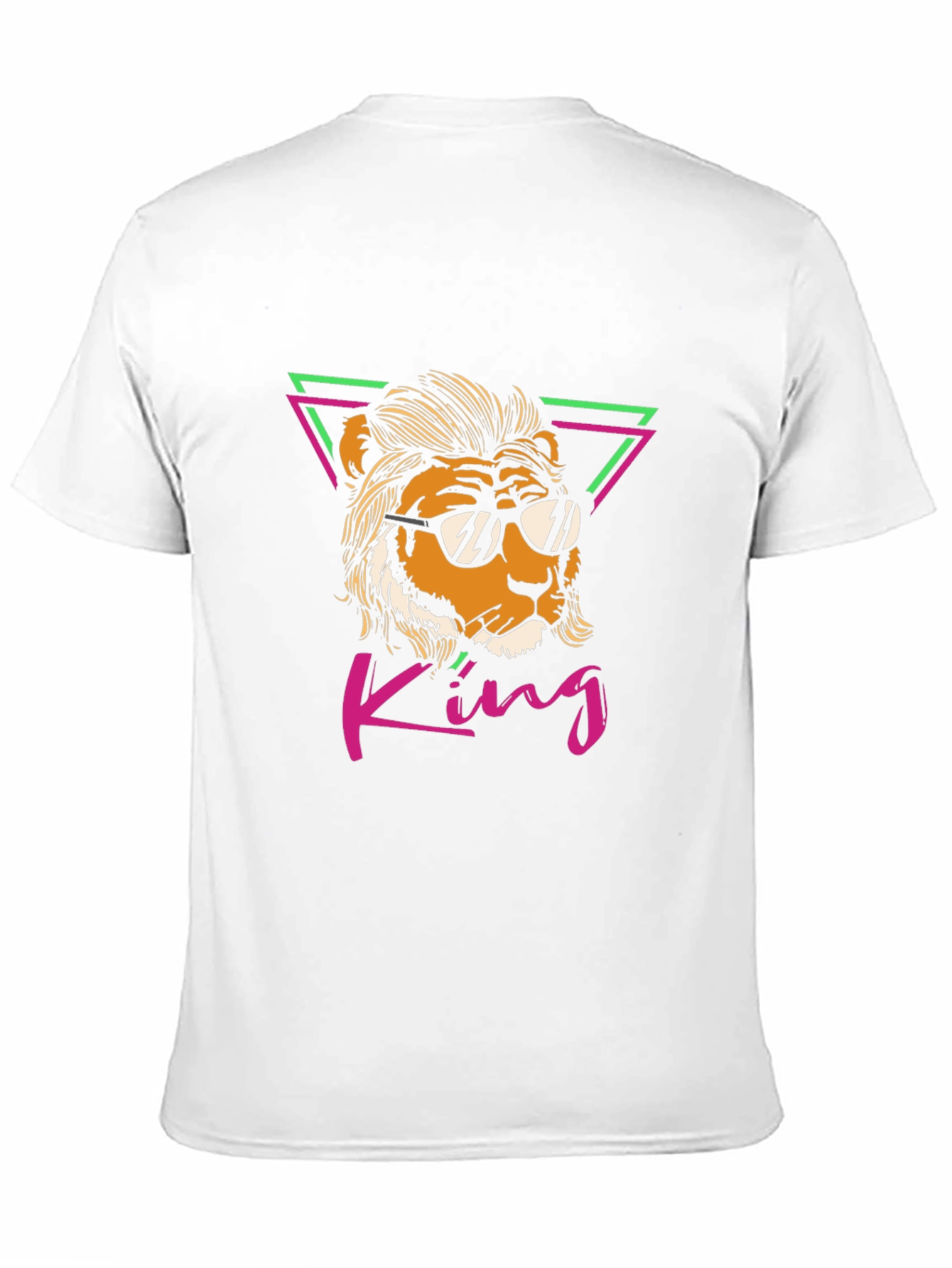 King Lion Graphic Tee - Cool Retro Design
