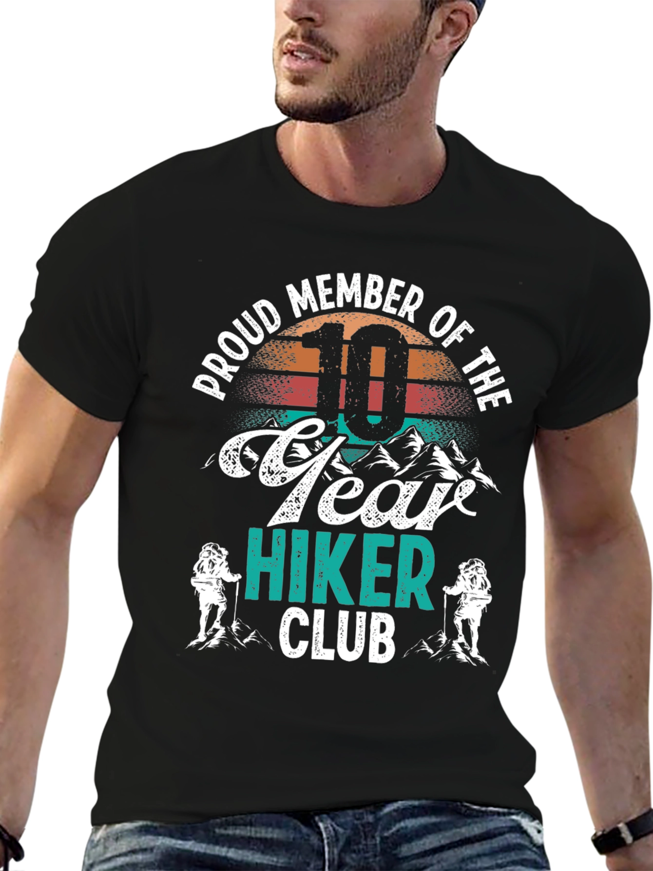Proud 10 Year Hiker Club T-Shirt