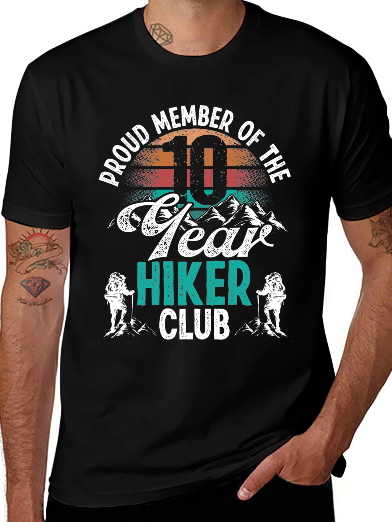 Proud 10 Year Hiker Club T-Shirt
