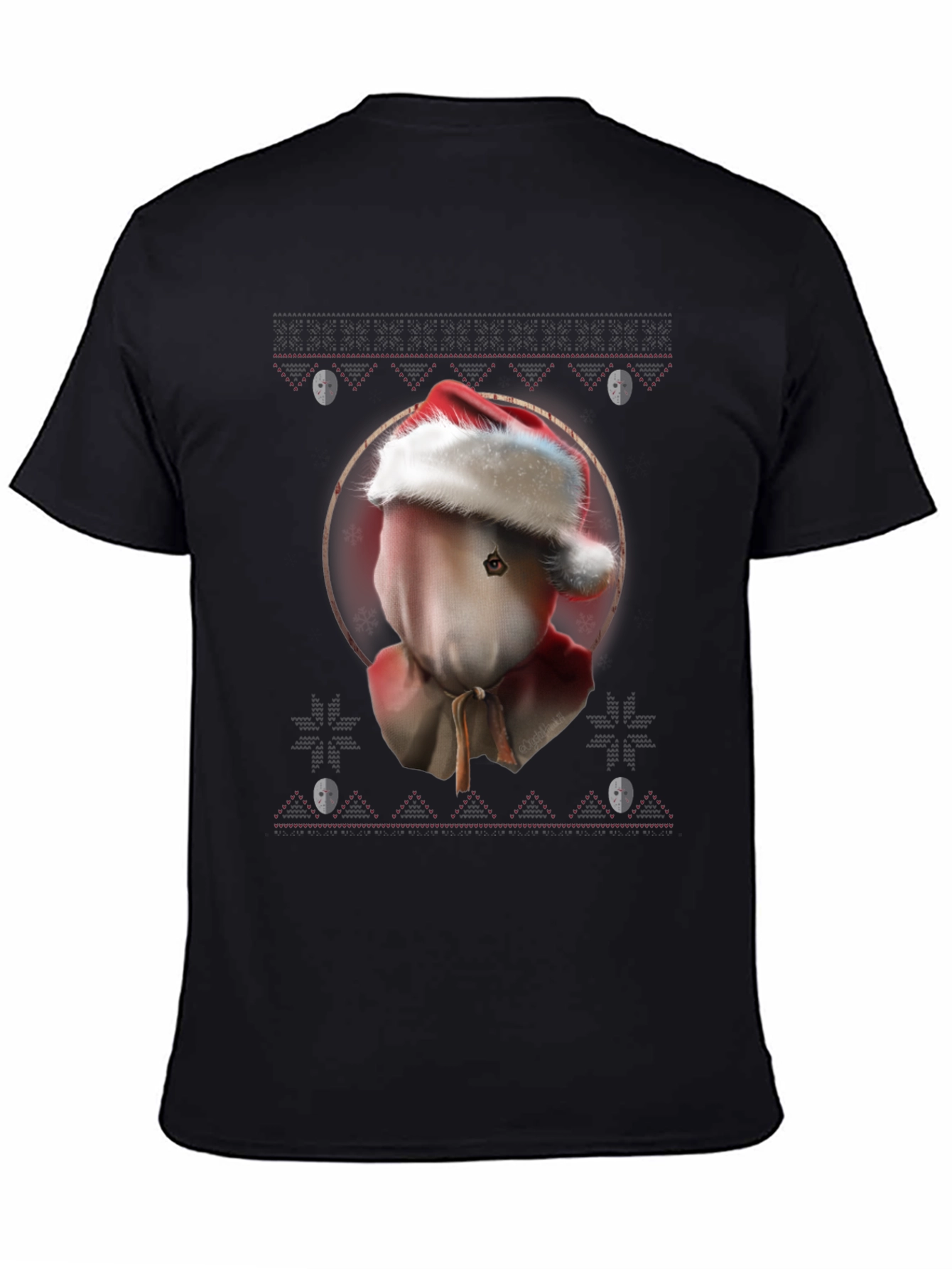 Creepy Christmas Sack Head T-Shirt