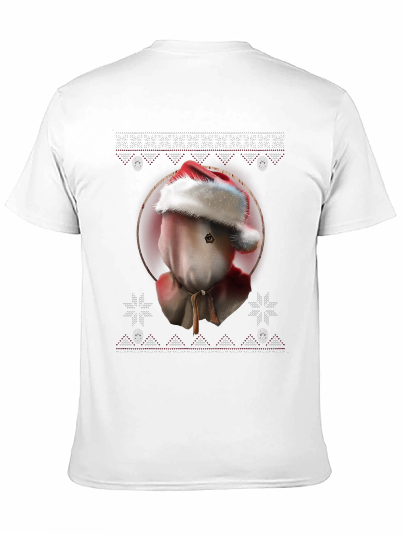 Creepy Christmas Sack Head T-Shirt