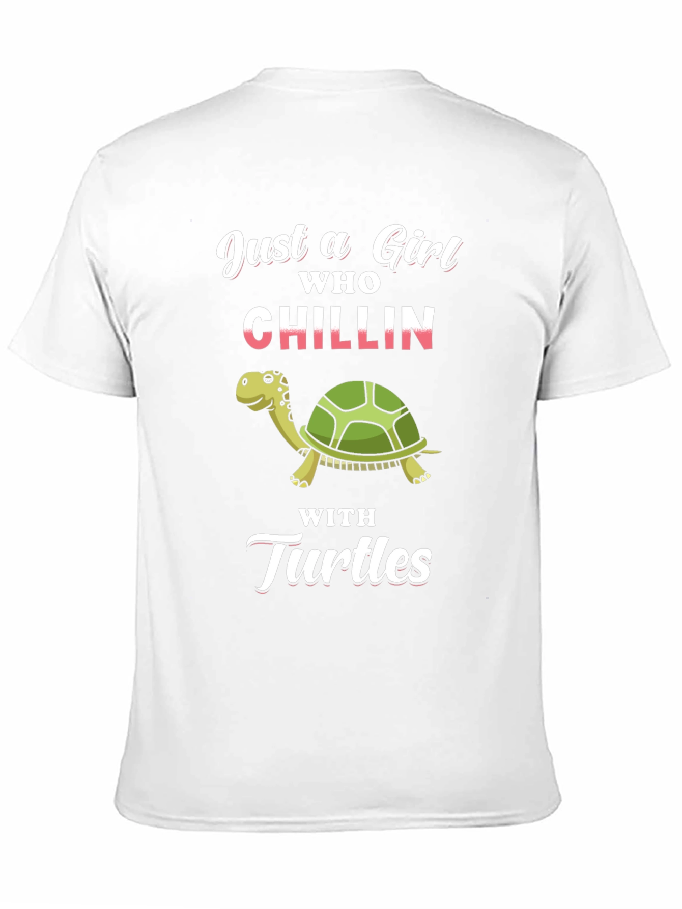 Girl Who Chillin with Turtles Graphic Tee