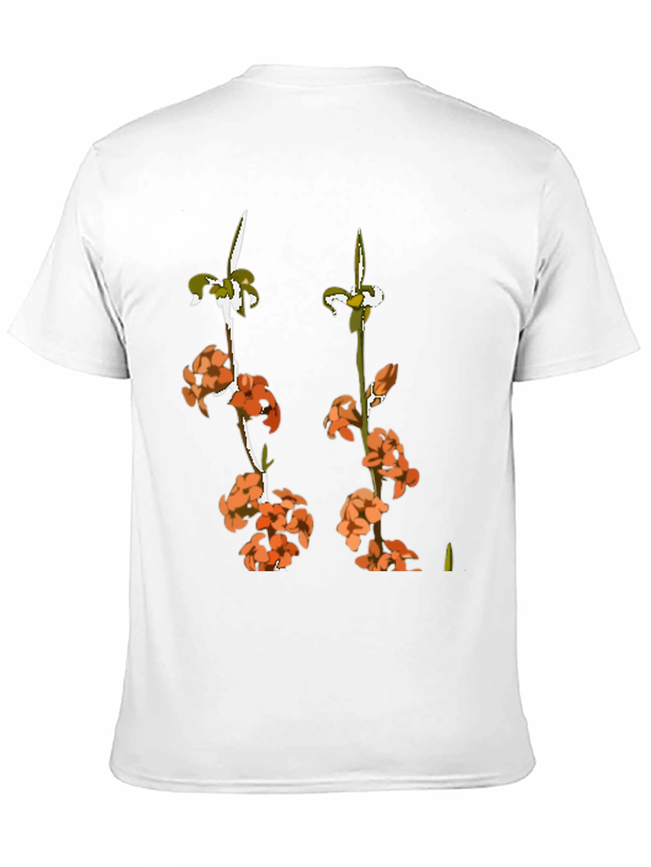 Floral Print Black Graphic Tee