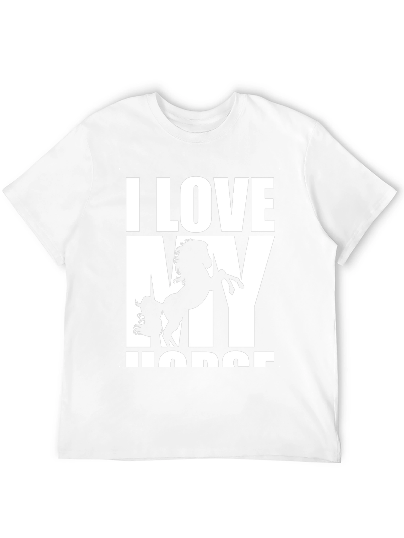 I Love My Horse Graphic Tee - Black